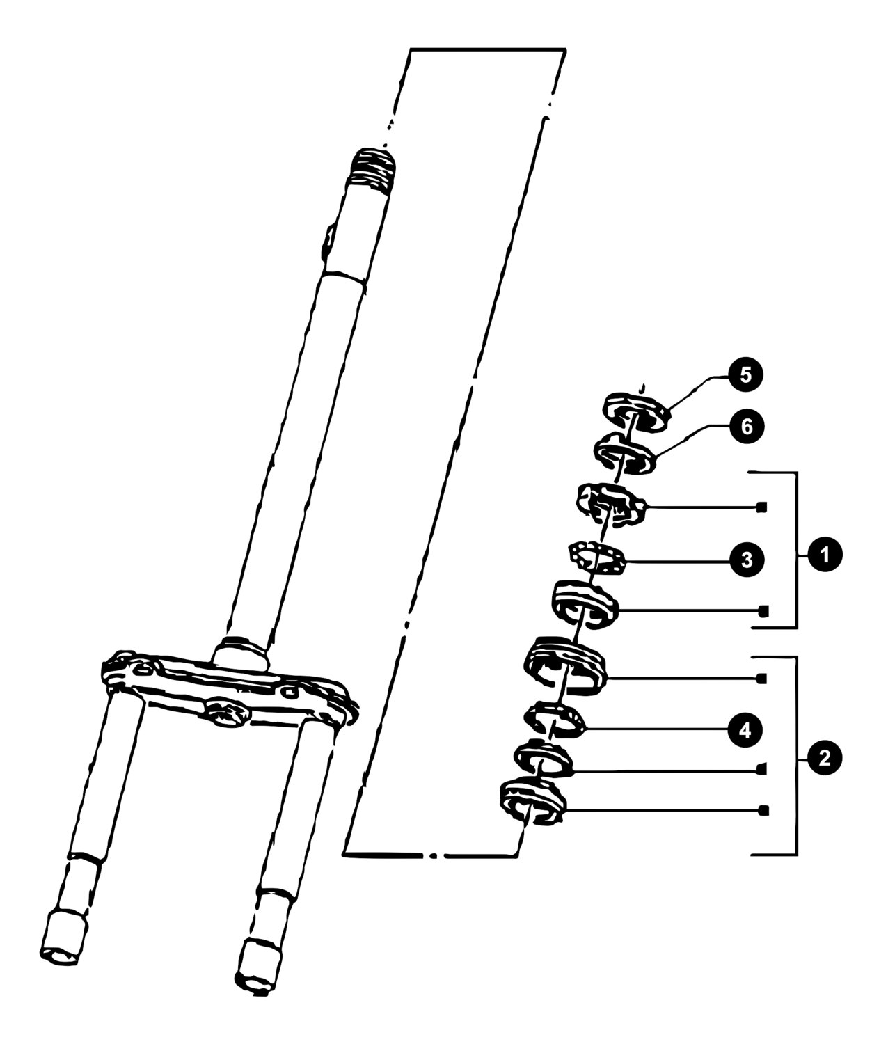 Image of Piaggio Zip 2 Ersatzteile Lenkkopflager
