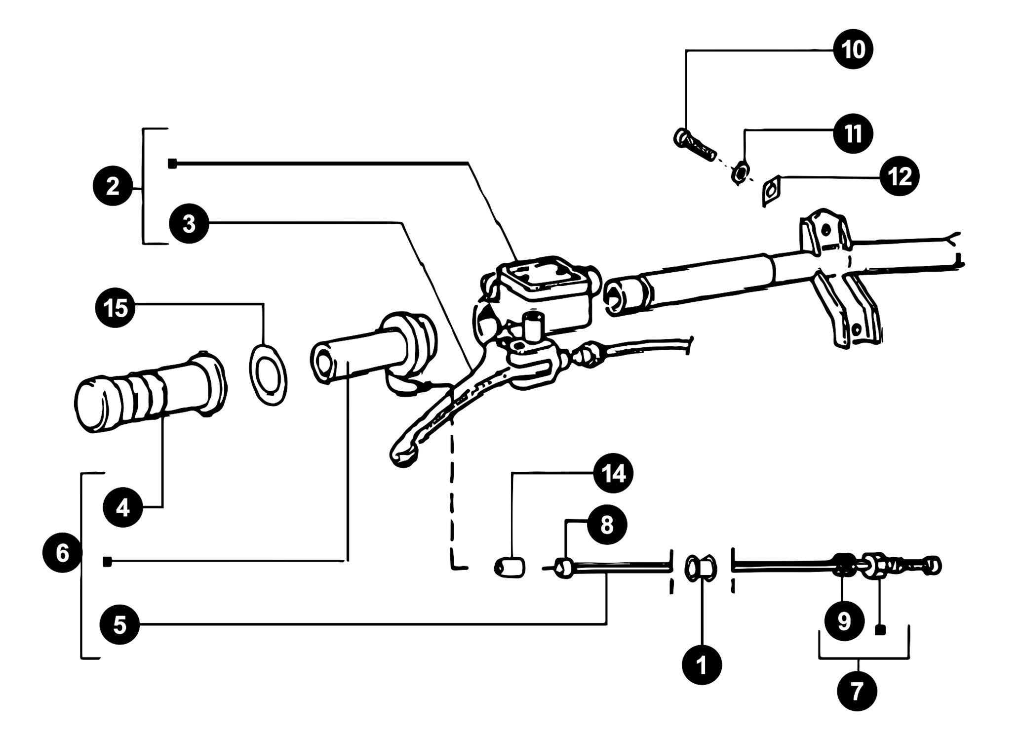 Image of Piaggio Zip 2 Ersatzteile Gasgriff / Bremshebel