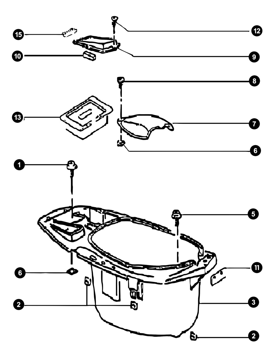 Image of Piaggio Zip 2 Ersatzteile Helmfach