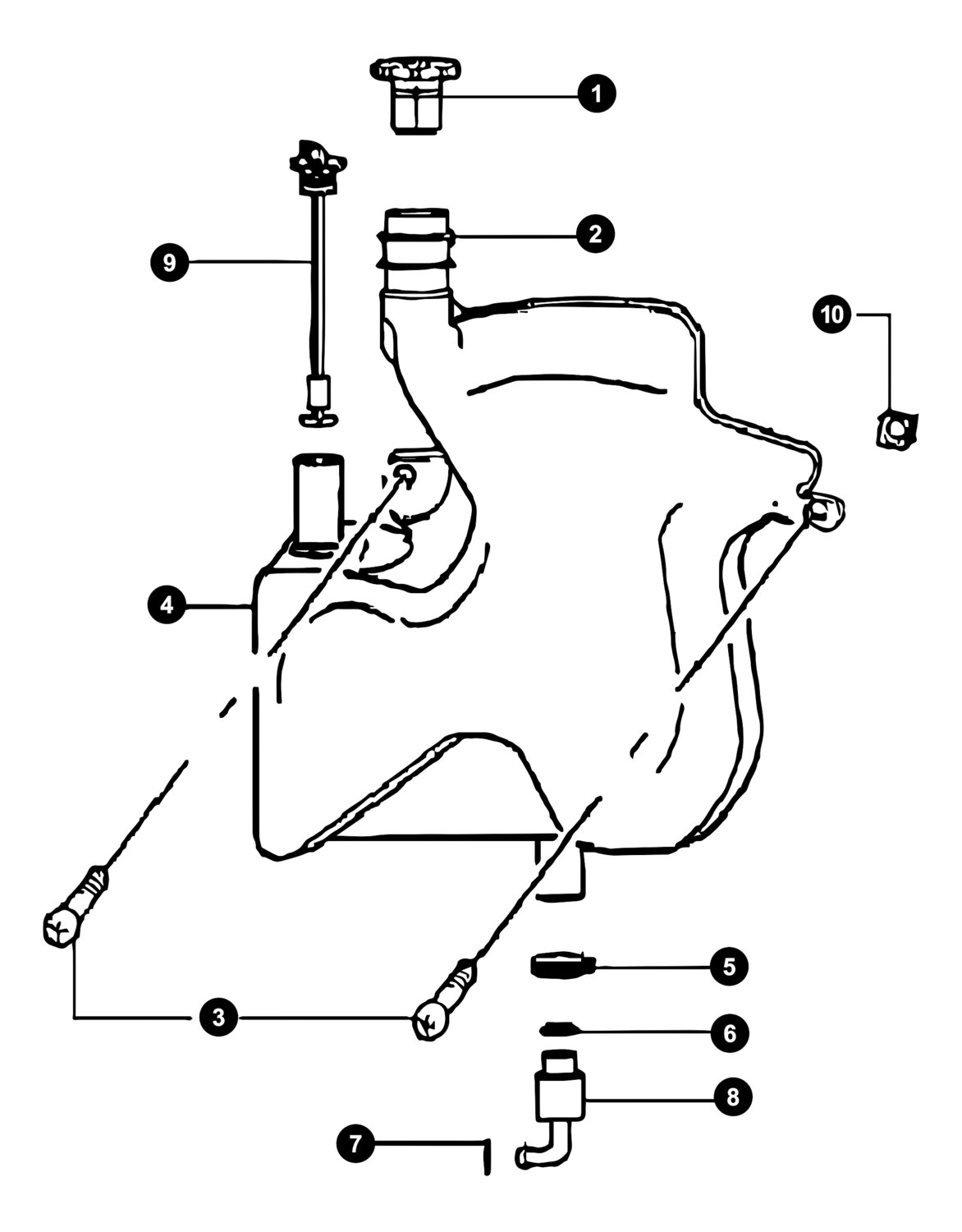 Image of Piaggio Zip 2 Ersatzteile Öltank