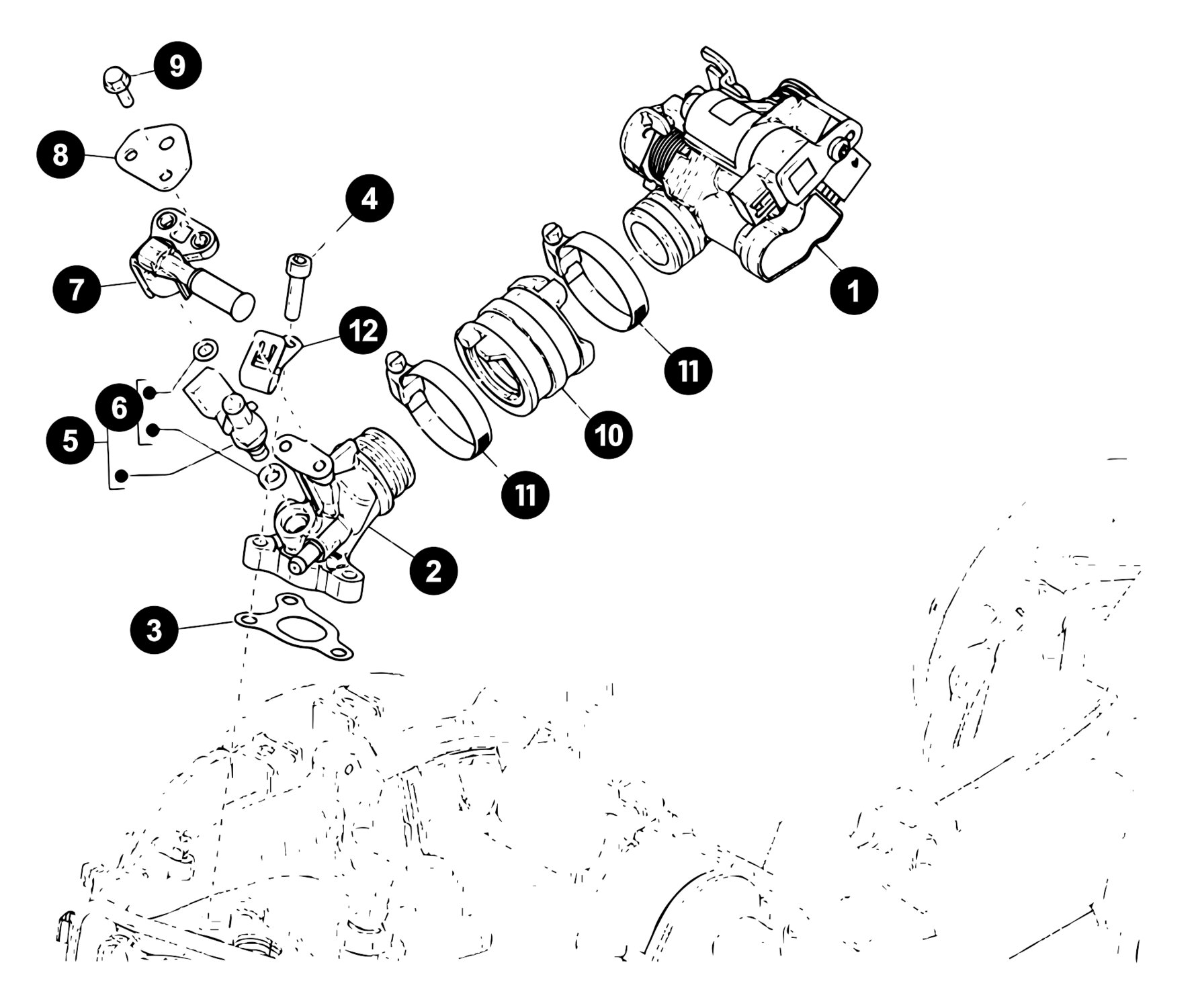 Image of Piaggio Zip 2 Ersatzteile Einspritzung Euro 5