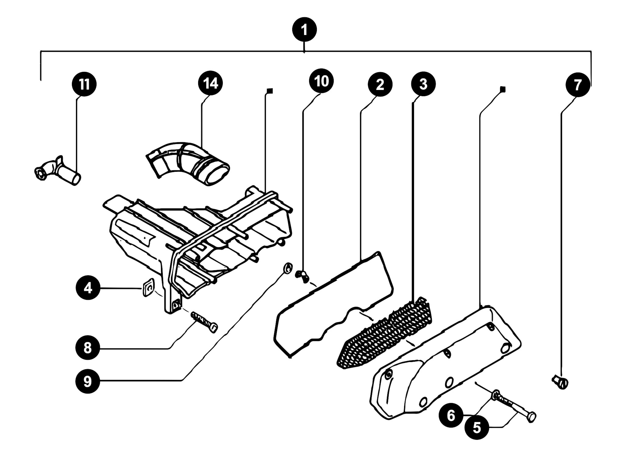 Image of Piaggio Zip 2 Ersatzteile Luftfilter