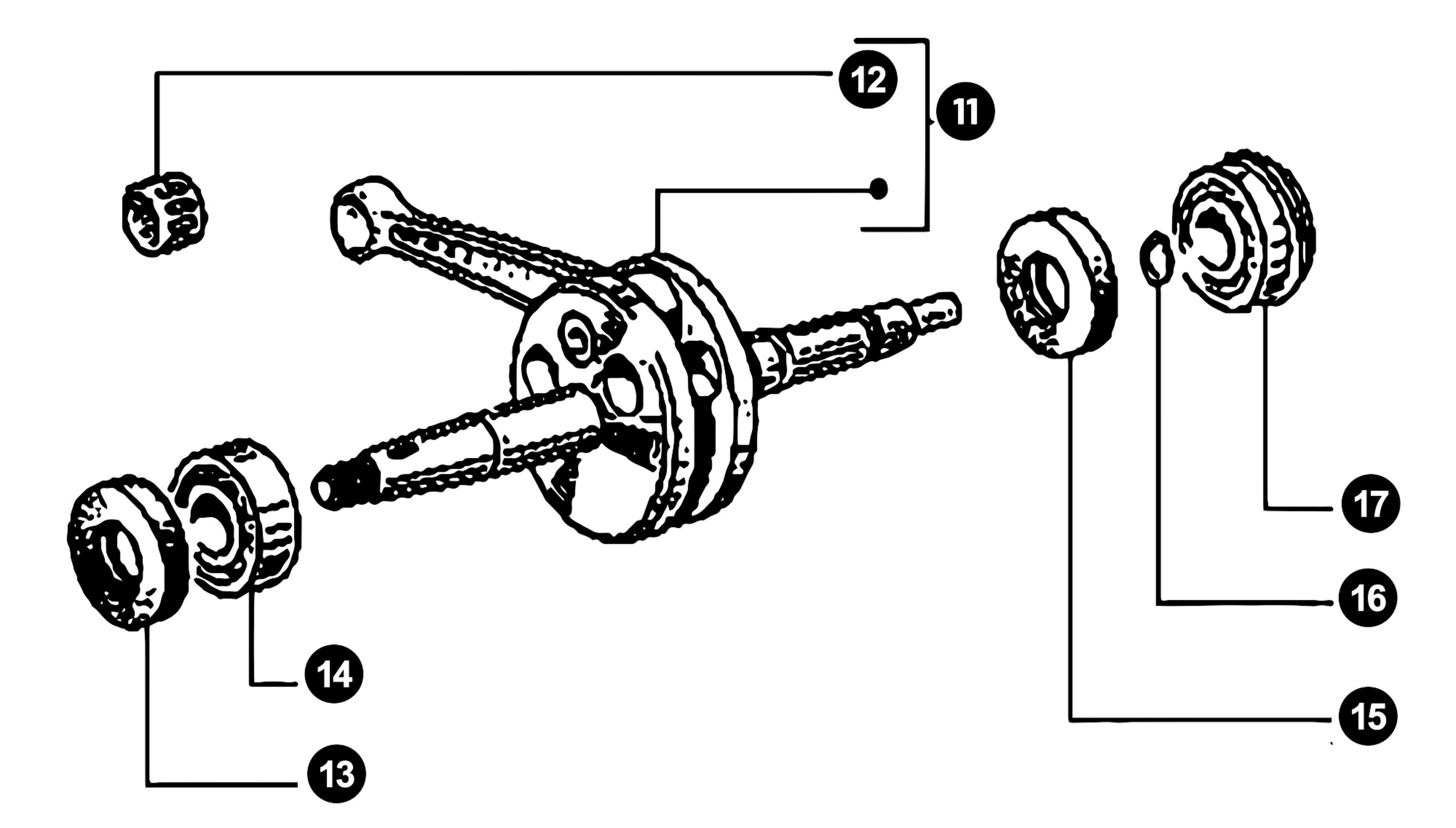 Image of Puch Motor Automatik (Maxi) Ersatzteile Kurbelwelle