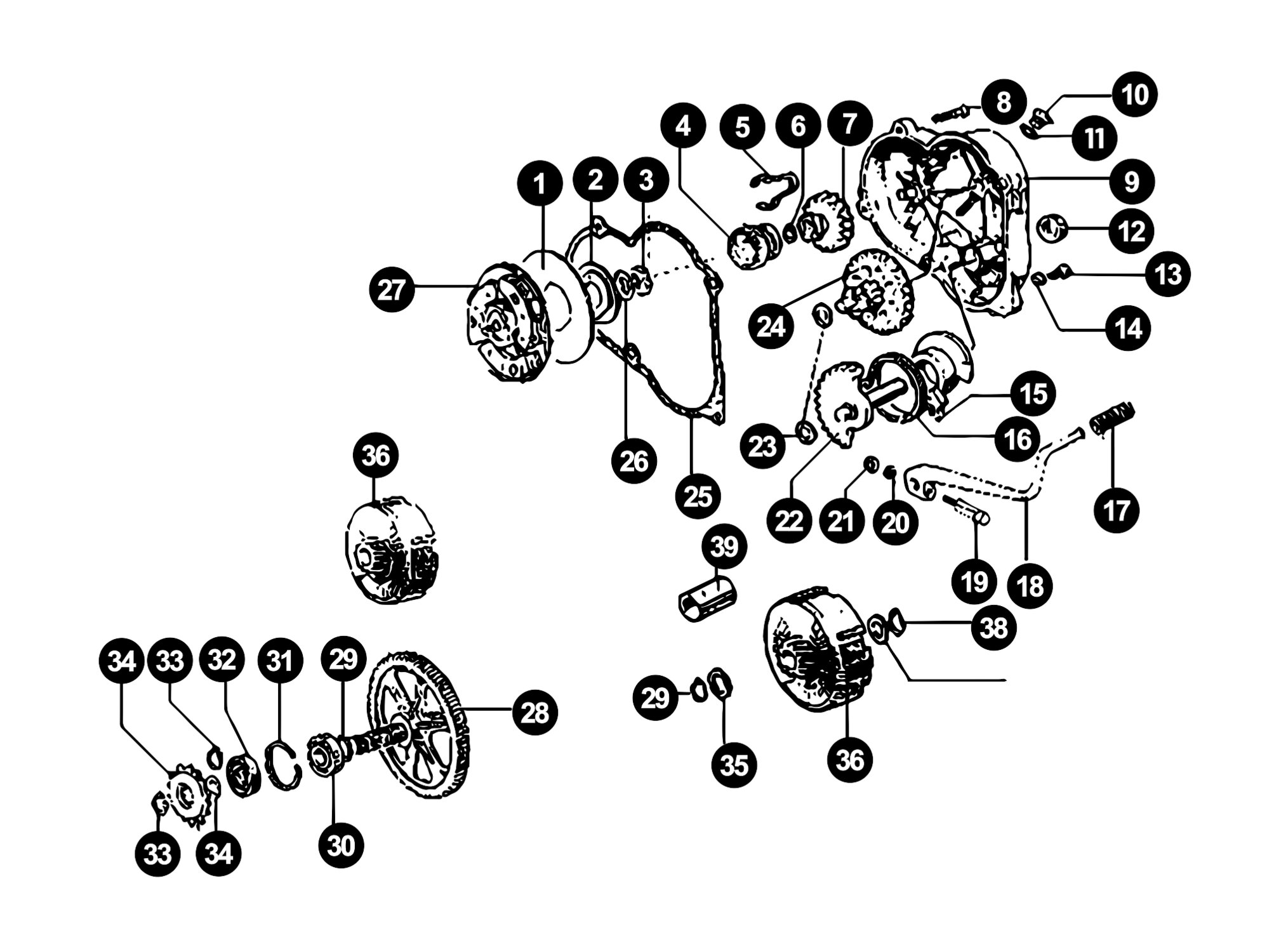 Image of Puch Motor Automatik (Maxi) Ersatzteile Kupplung