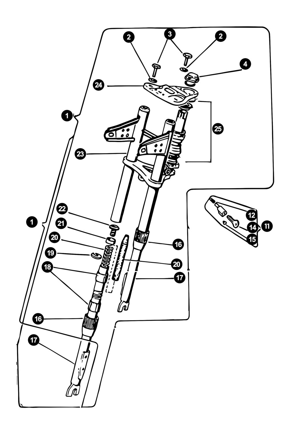 Image of Puch Maxi Ersatzteile Gabel