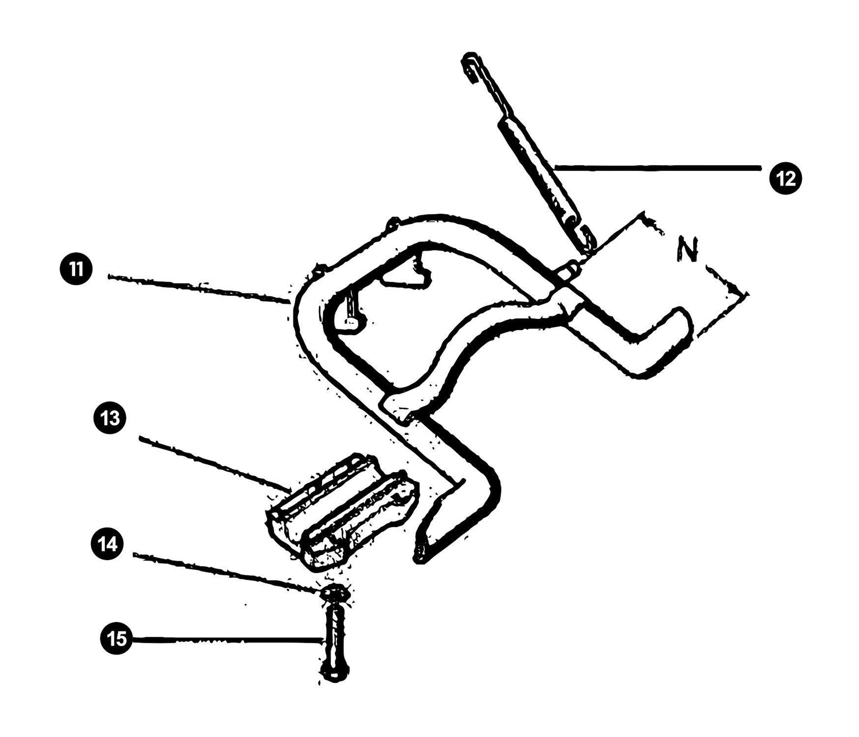 Image of Puch Maxi Ersatzteile Hauptständer