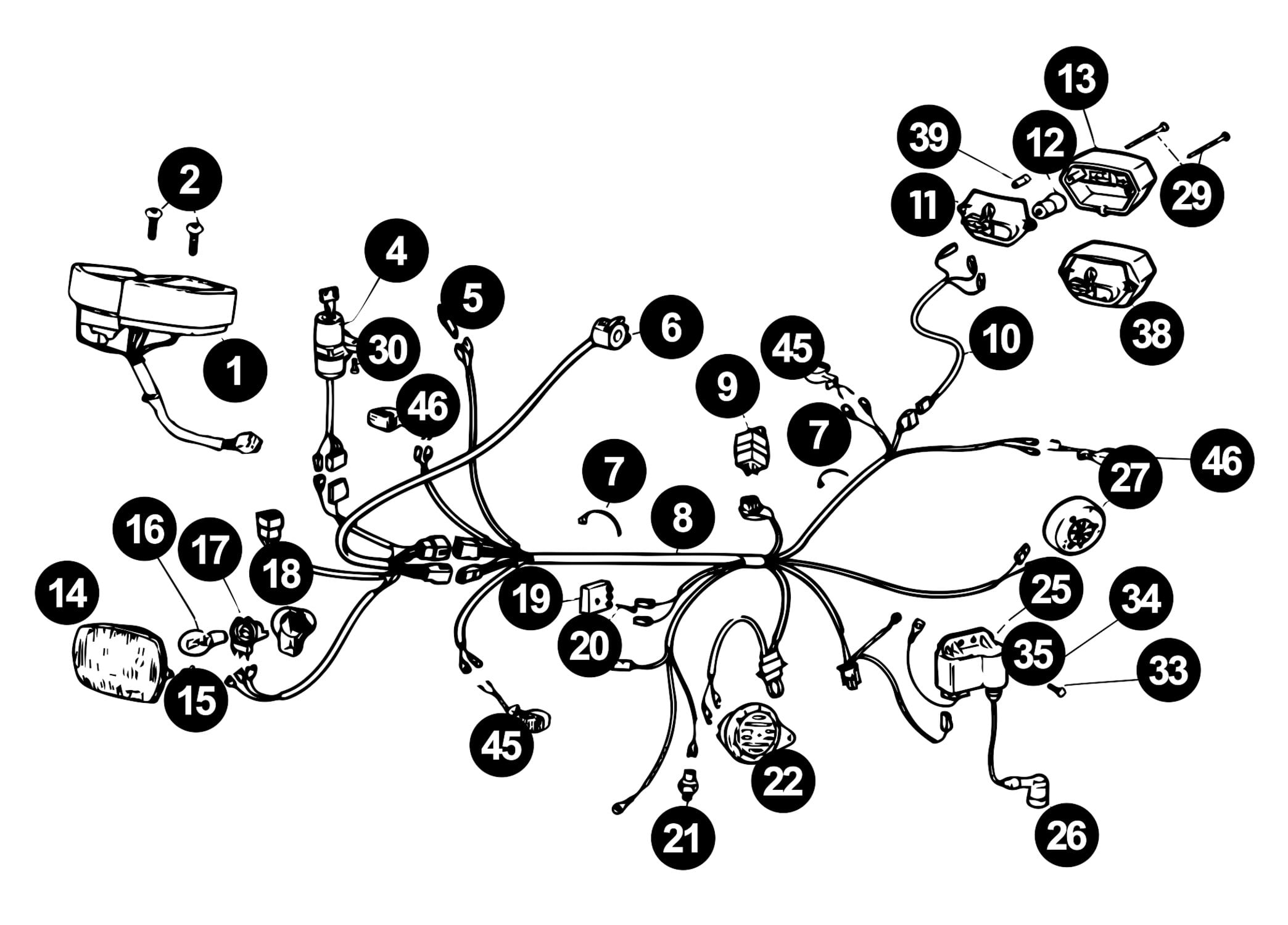Image of Rieju RR Ersatzteile Elektrik / Tacho / Beleuchtung