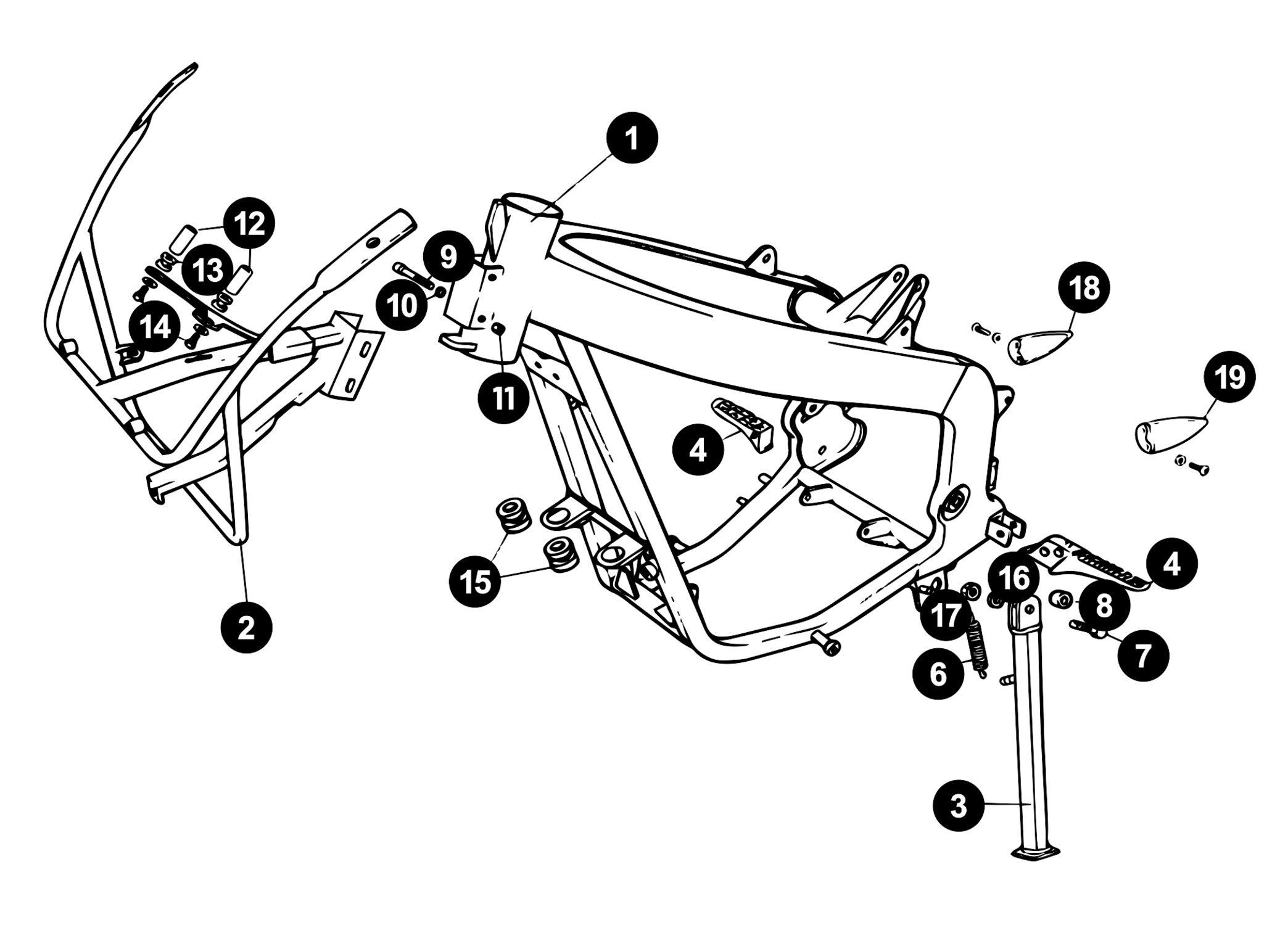 Image of Rieju RS1 Ersatzteile Rahmen 1