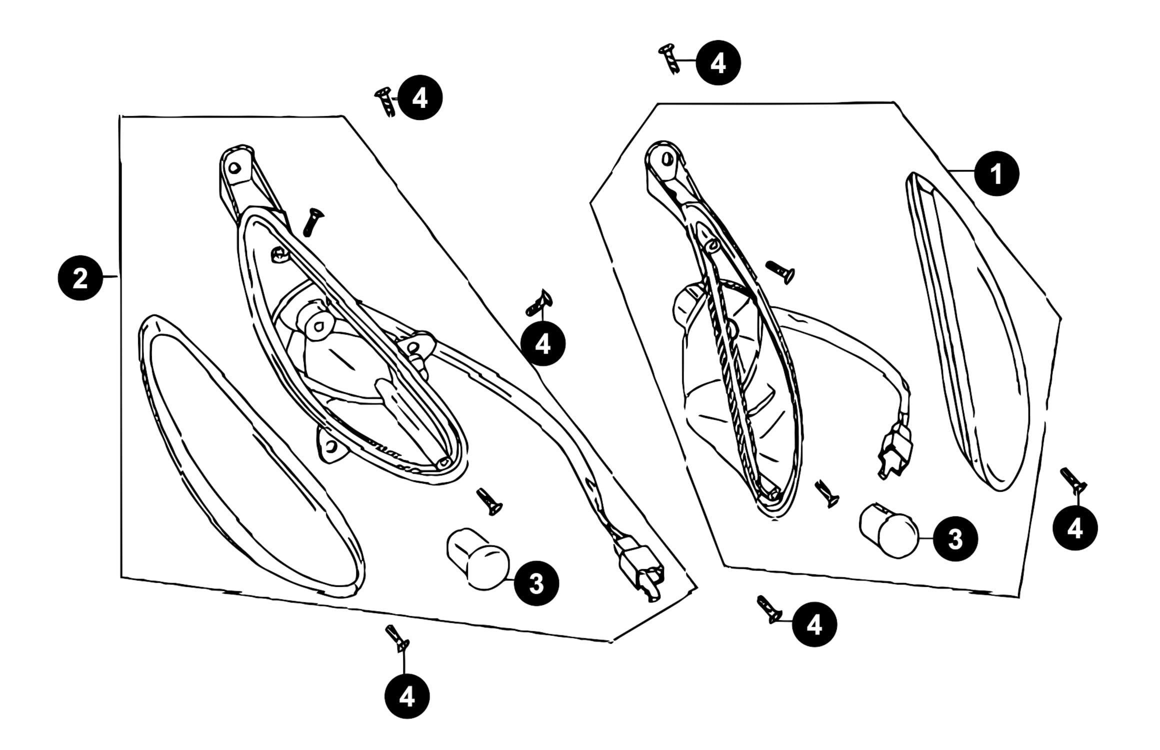 Image of Sachs 49er Ersatzteile Blinker vorne