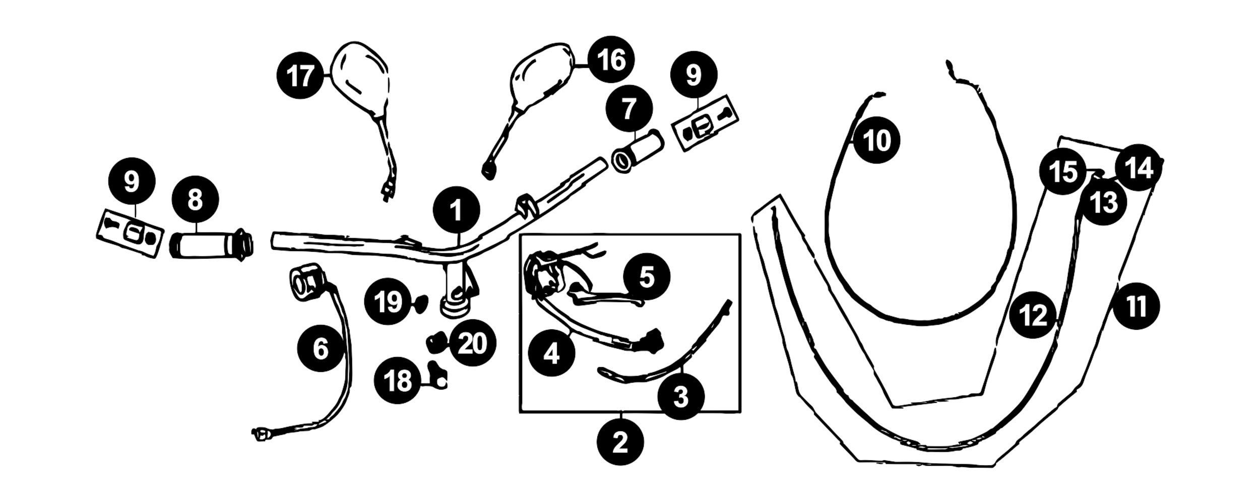 Image of Sachs 49er Ersatzteile Lenker