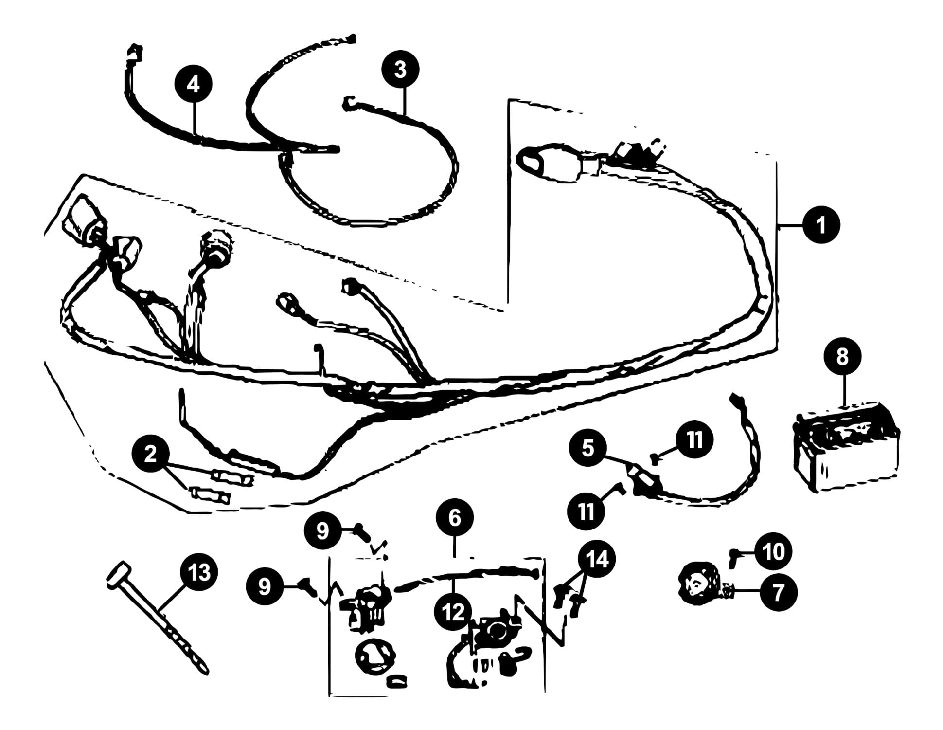 Image of Sachs 49er Ersatzteile Kabelbaum