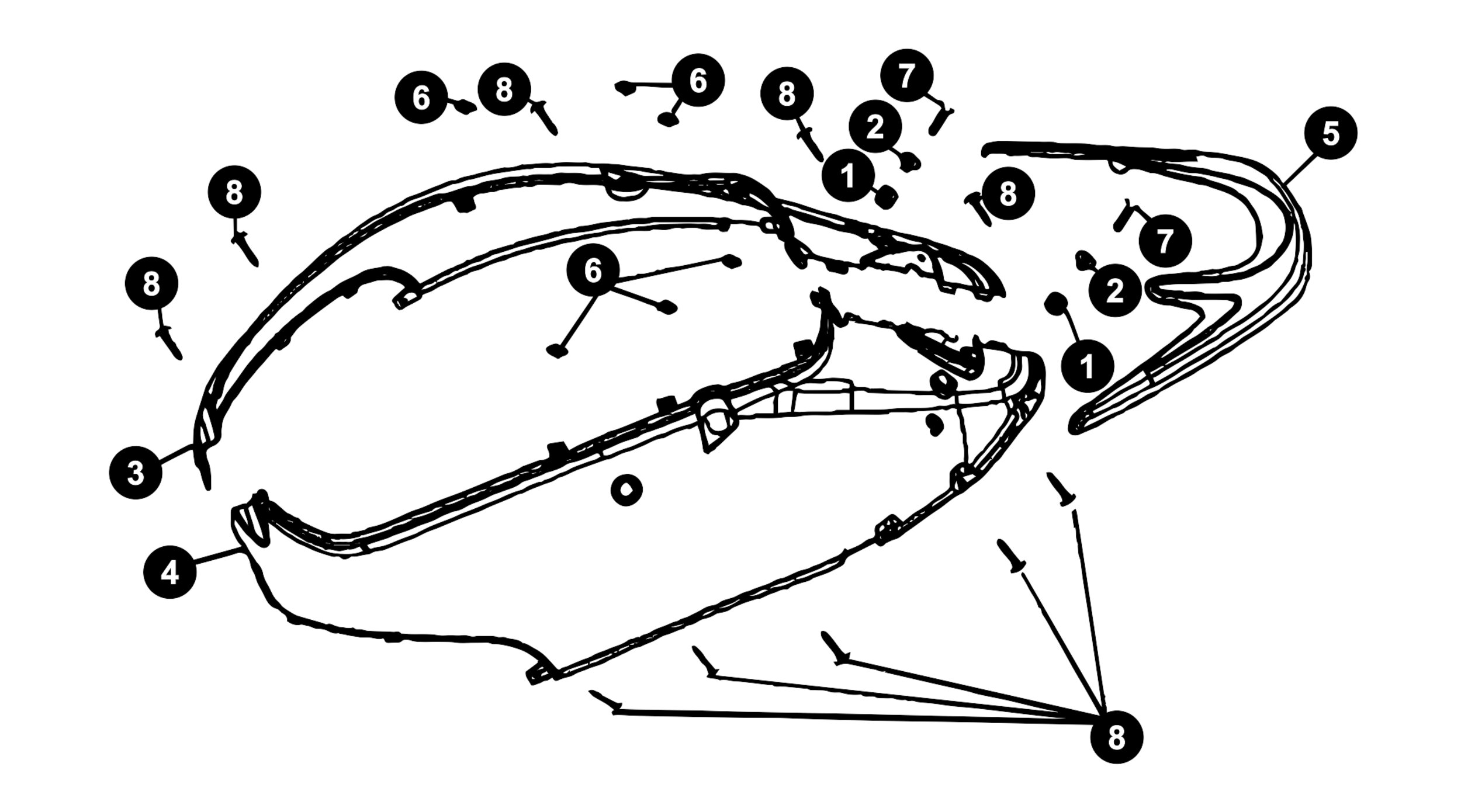 Image of Sym Allo Ersatzteile Seitenverkleidung