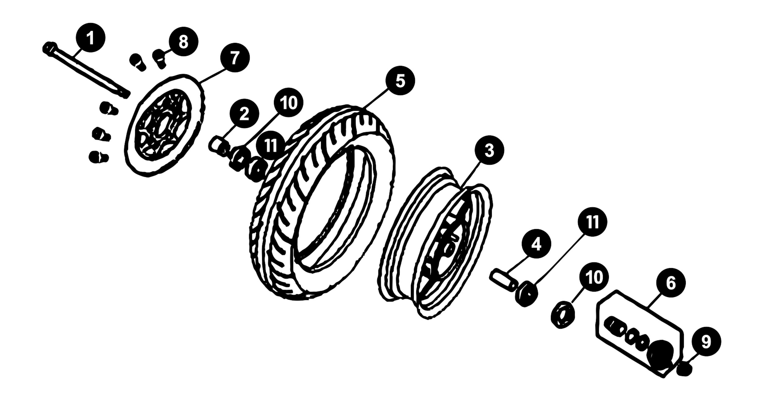 Image of Sym Allo Ersatzteile Vorderrad / Bremse