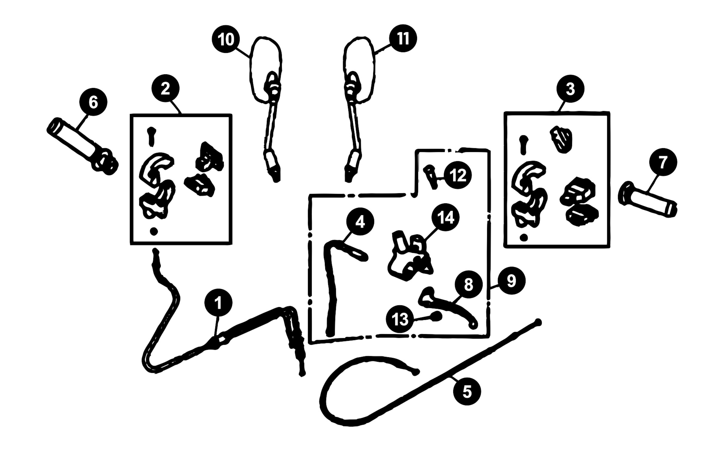 Image of Sym Allo Ersatzteile Hebel / Spiegel / Seilzüge