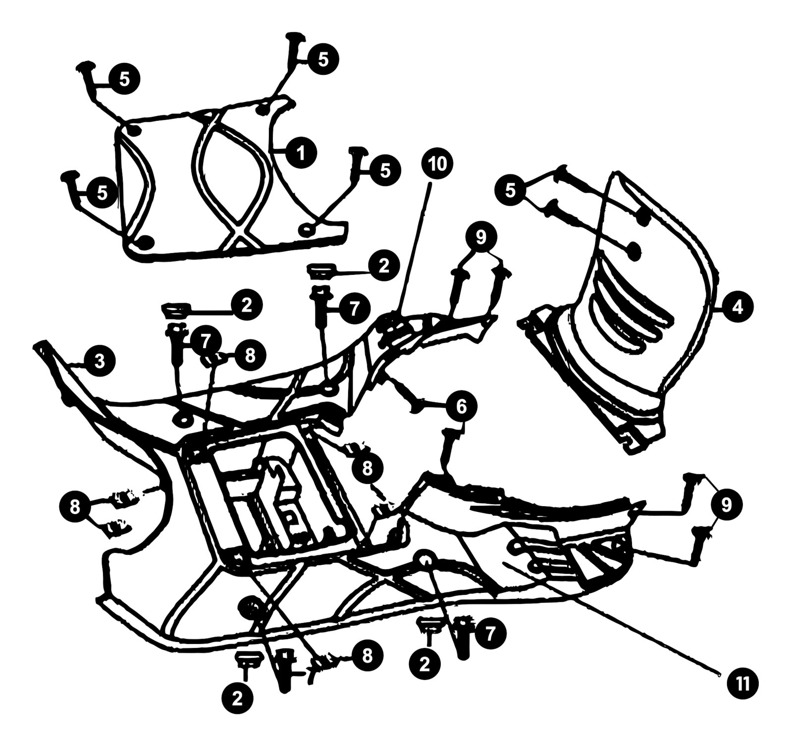 Image of Sym Fiddle 2 '09-'16 Ersatzteile Trittbrett
