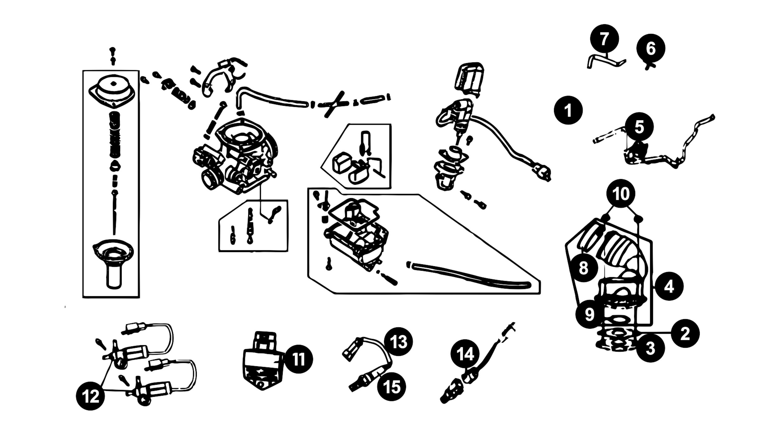 Image of Sym Fiddle 3 Ersatzteile Vergaser