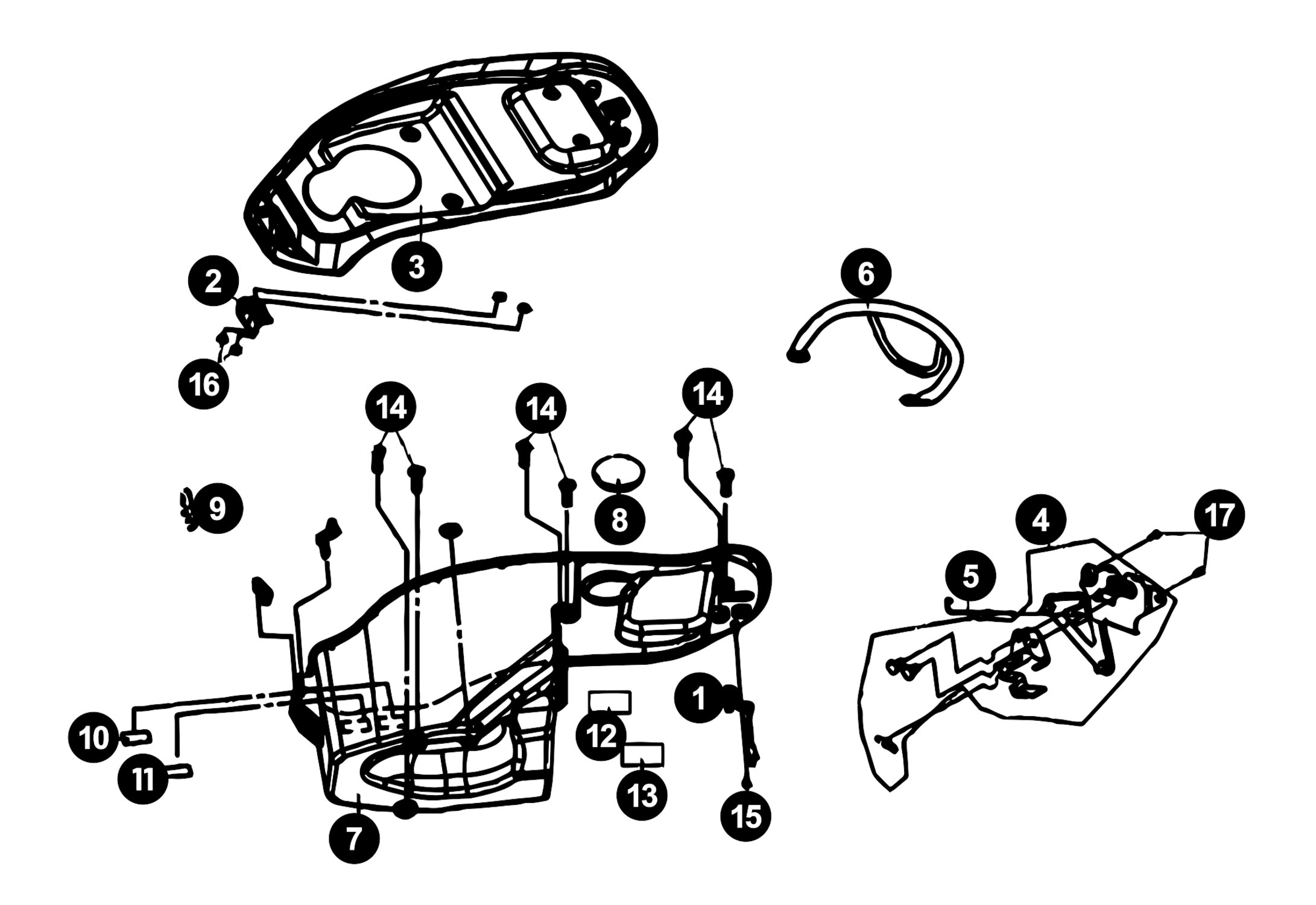Image of Sym Fiddle 3 Ersatzteile Helmfach / Sitzbank