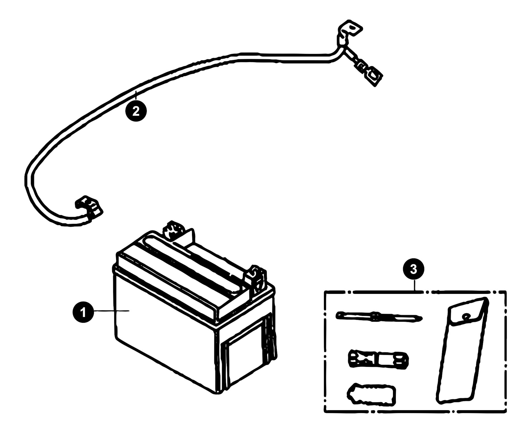 Image of Sym Fiddle 3 Ersatzteile Batterie
