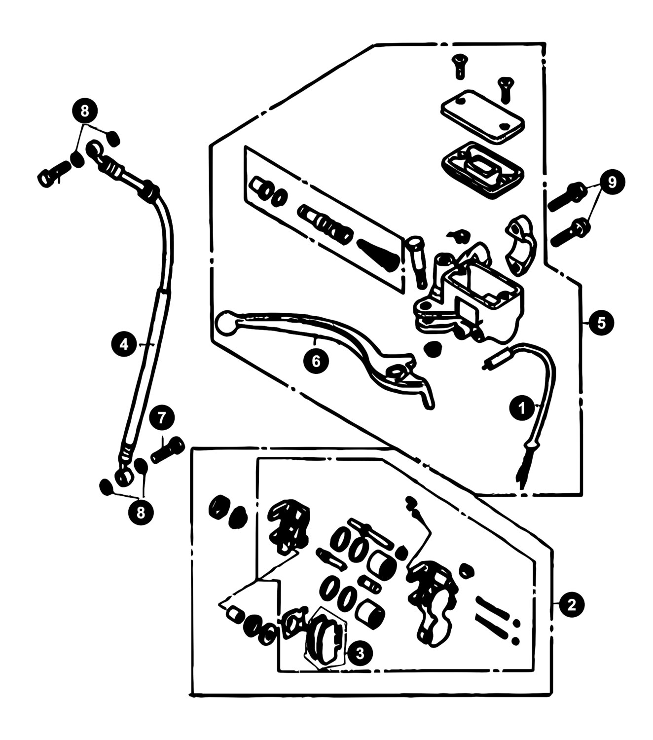 Image of Sym Fiddle 3 Ersatzteile Vorderbremse