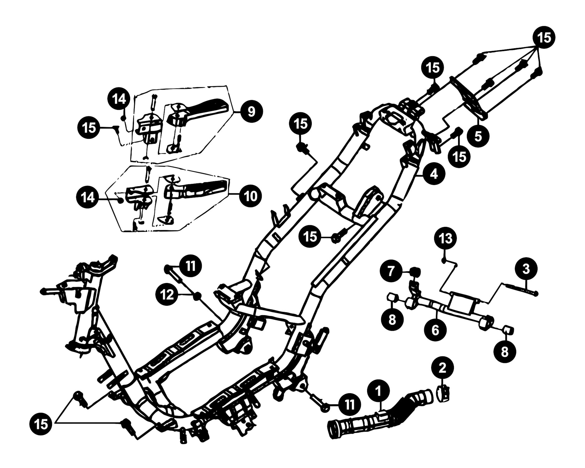 Image of Sym Jet 4 4T Ersatzteile Rahmen