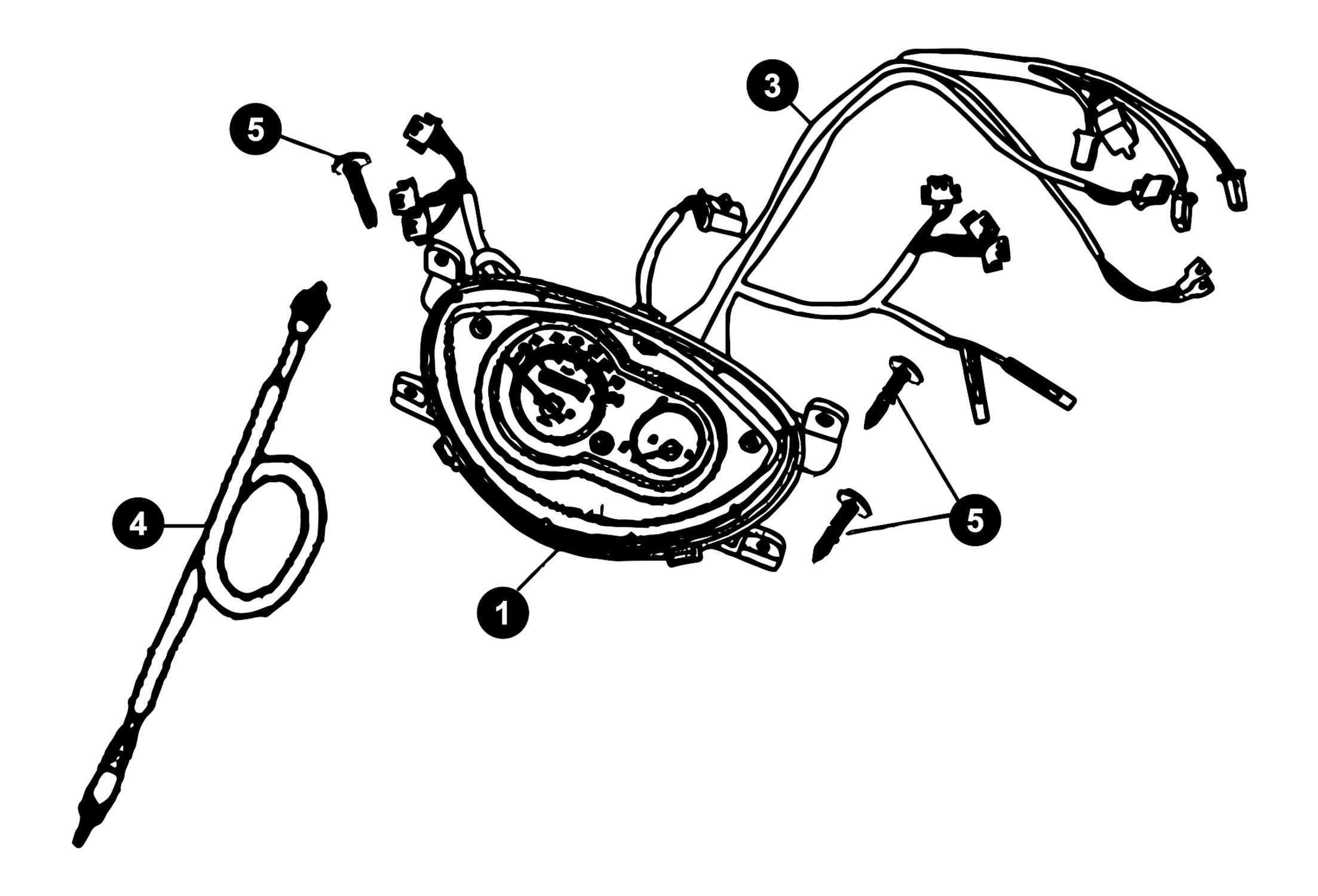 Image of Sym Jet 4 4T Ersatzteile Tacho / Tachowelle
