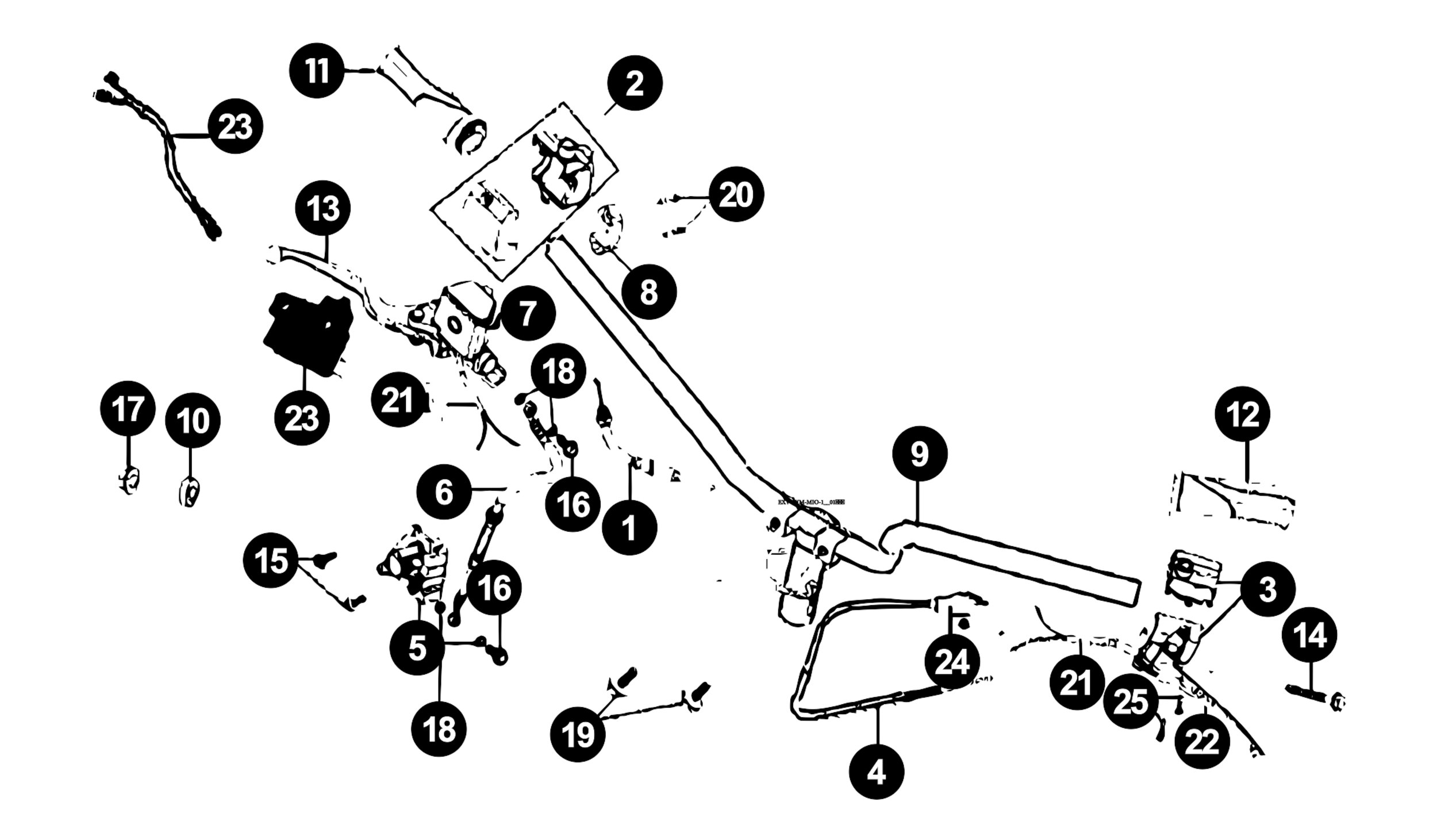 Image of Sym Mio Ersatzteile Lenker / Bremse / Hebel