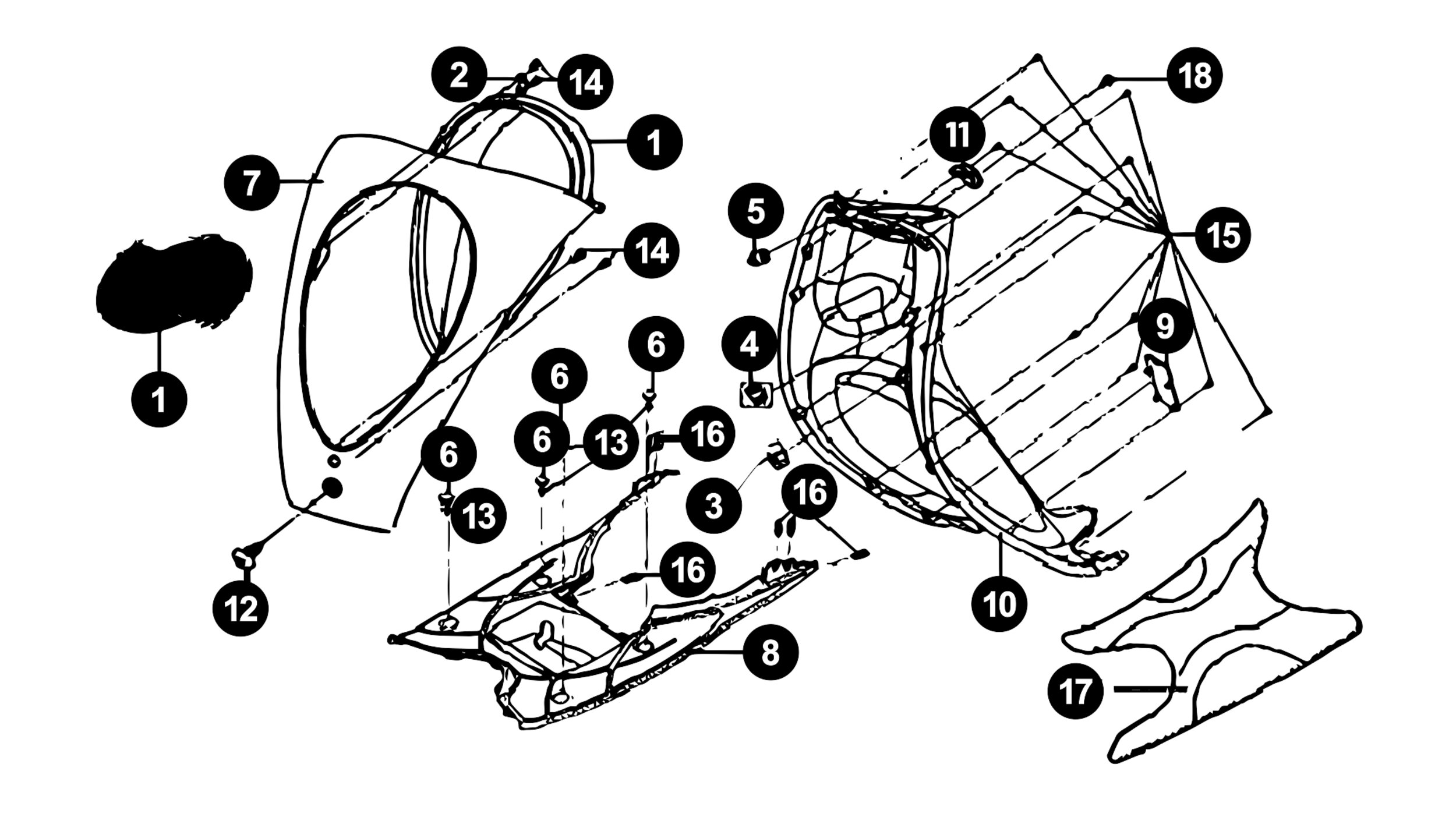 Image of Sym Mio Ersatzteile Scheinwerfer / Beinschild / Trittbrett