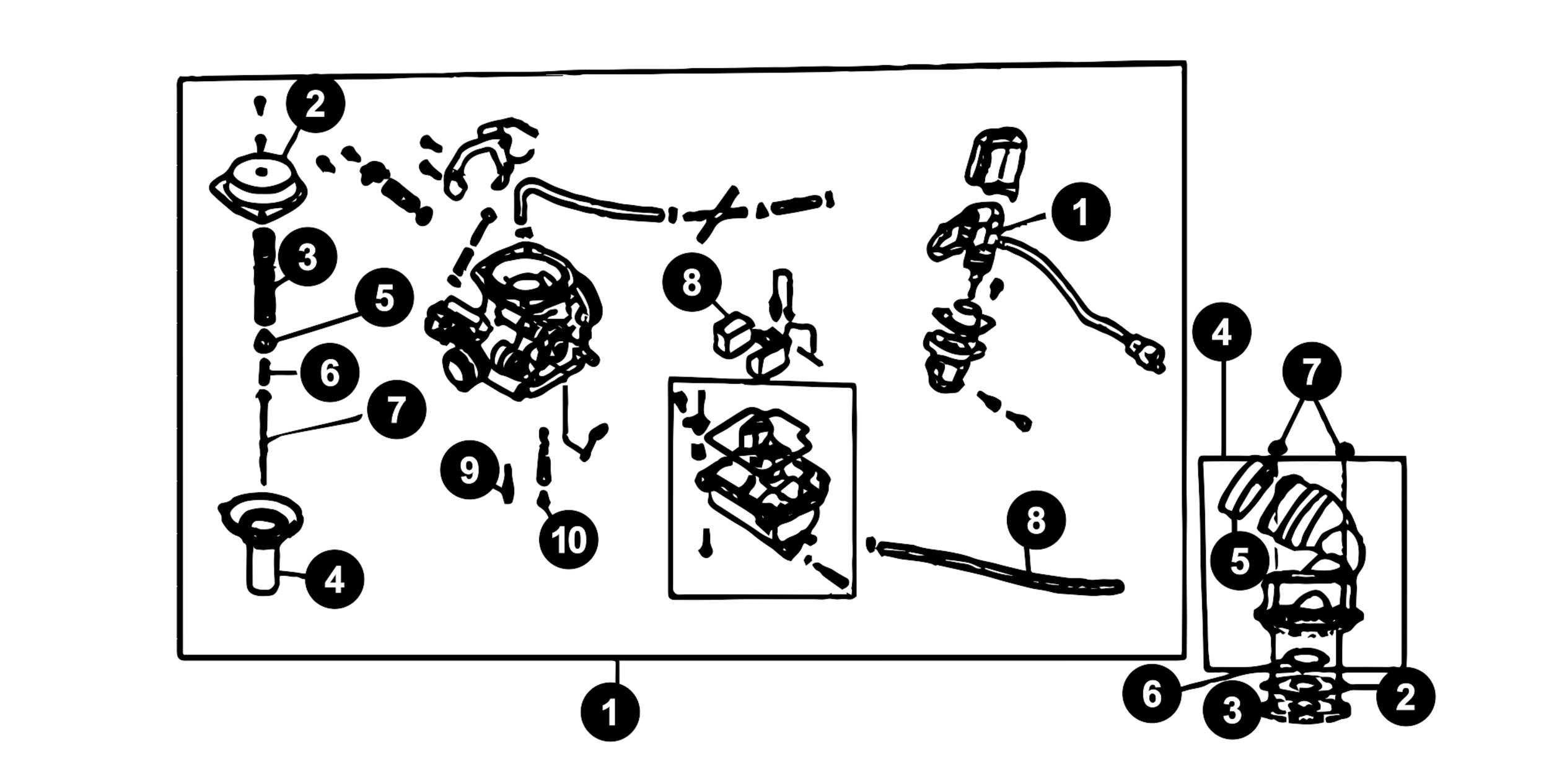Image of Sym Orbit 2 4T Ersatzteile Vergaser