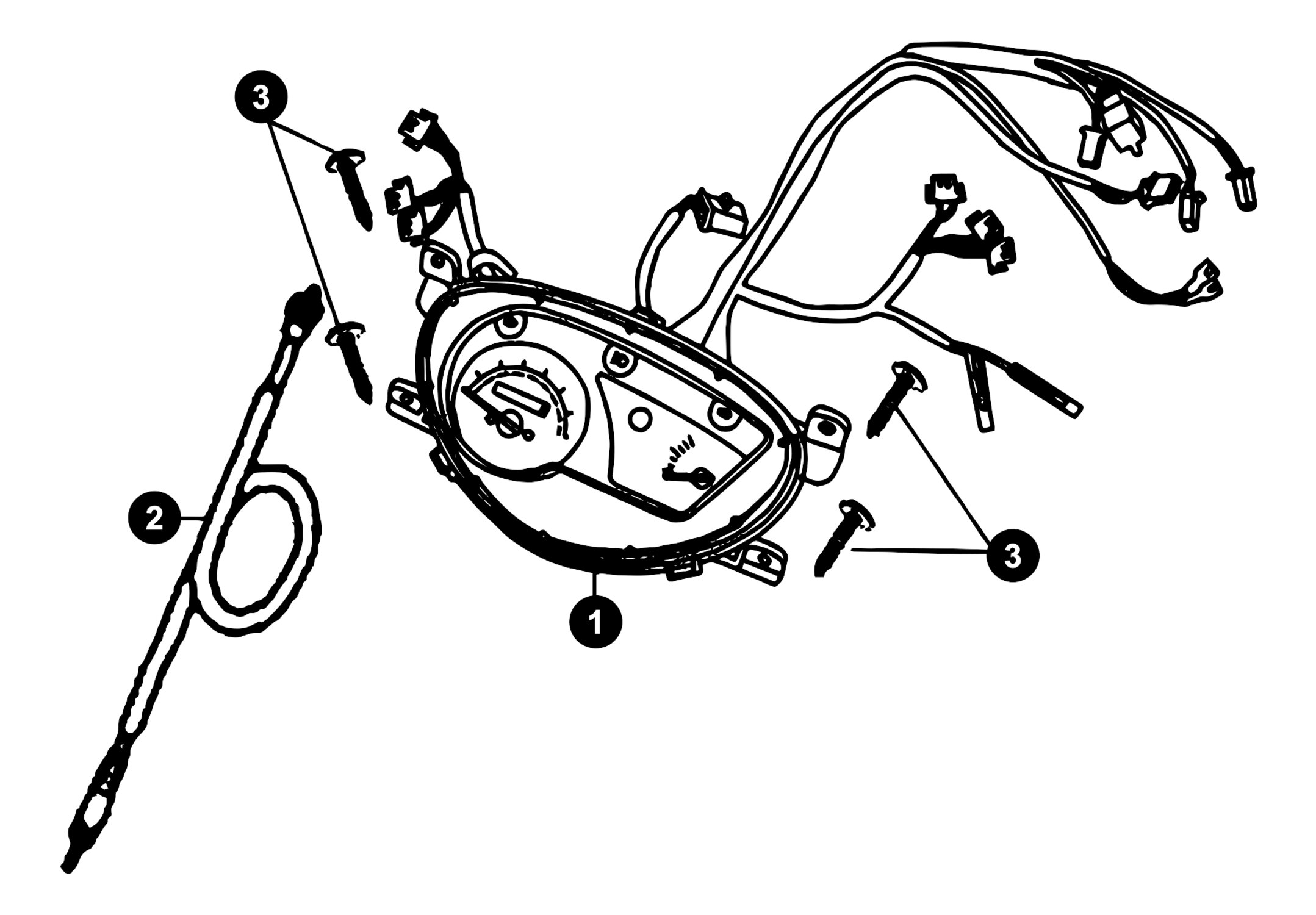 Image of Sym Orbit 2 4T Ersatzteile Tacho / Tachowelle