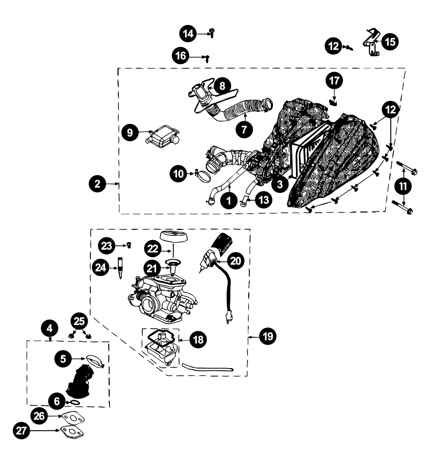 Image of Sym Symphony Ersatzteile Luftfilter