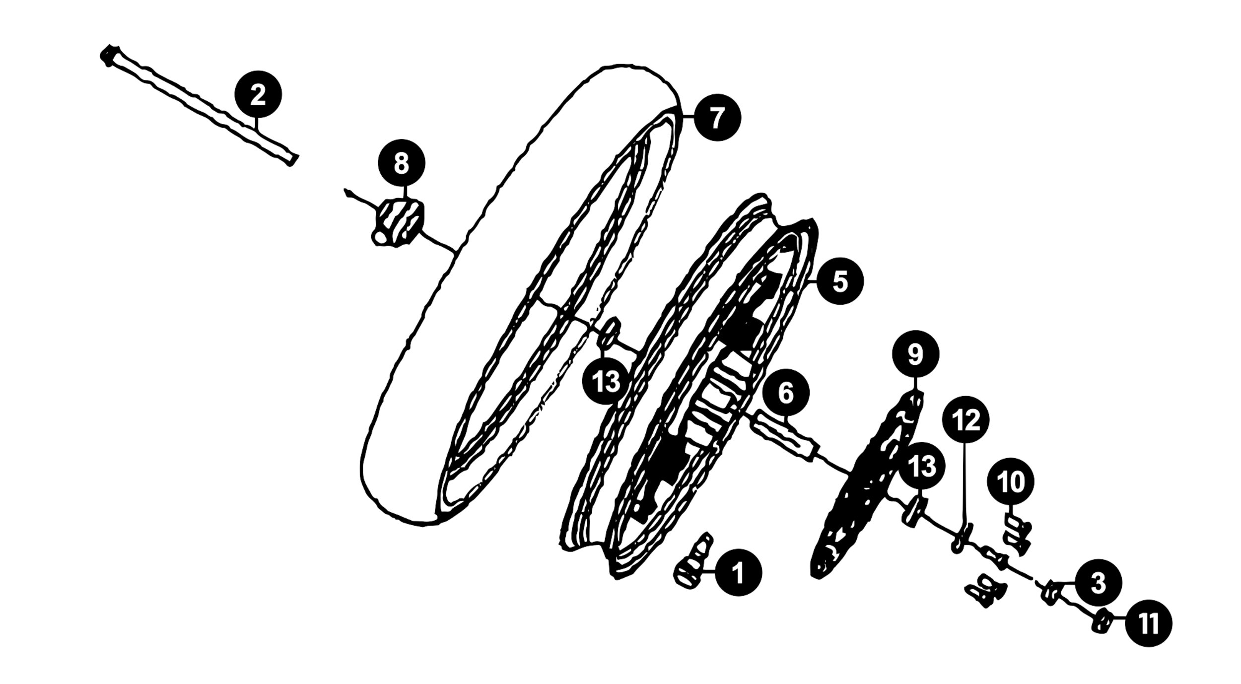 Image of Sym Symphony Ersatzteile Vorderrad / Bremse