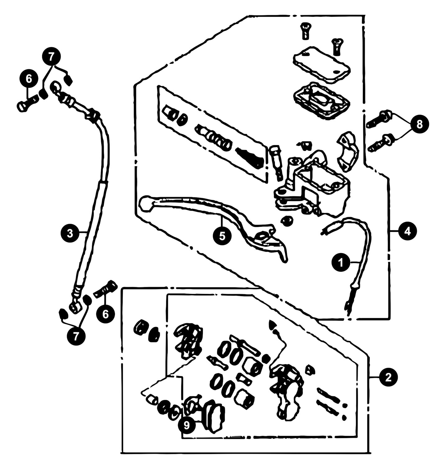 Image of Sym Symphony Ersatzteile Vorderbremse