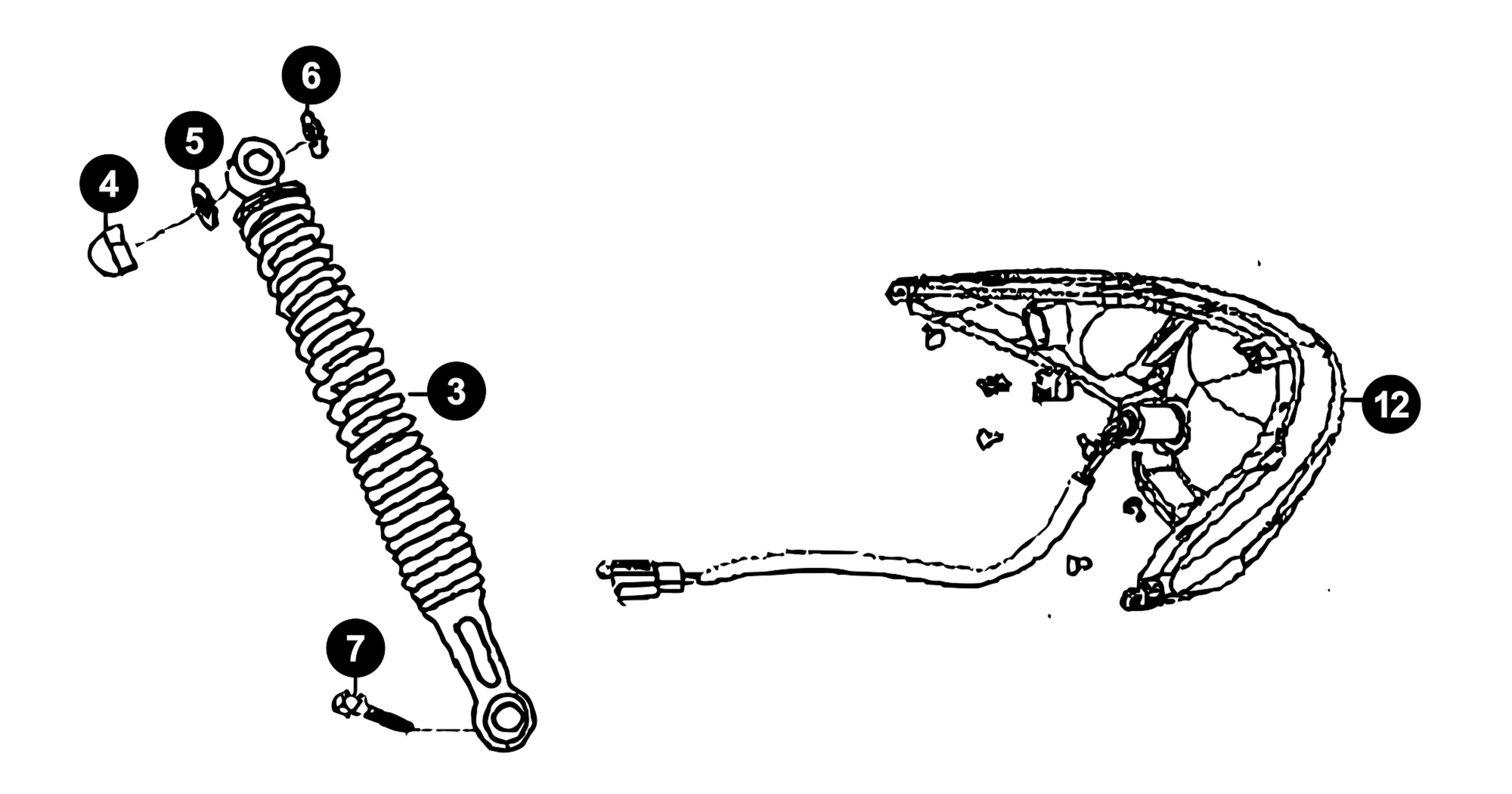 Image of Sym Symphony Ersatzteile Stossdämpfer / Rücklicht