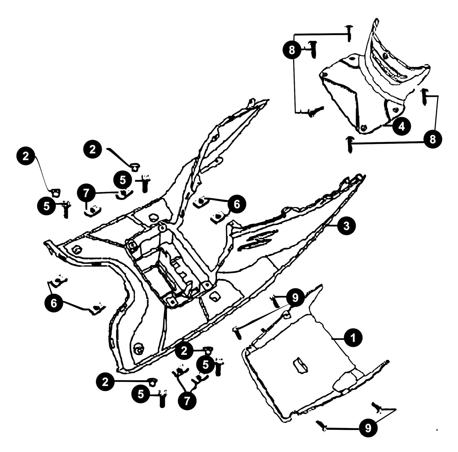 Image of Sym Symphony Ersatzteile Trittbrett / Unterboden