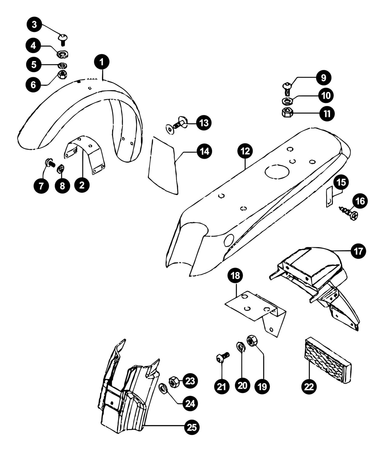 Image of Tomos Flexer Ersatzteile Schutzblech
