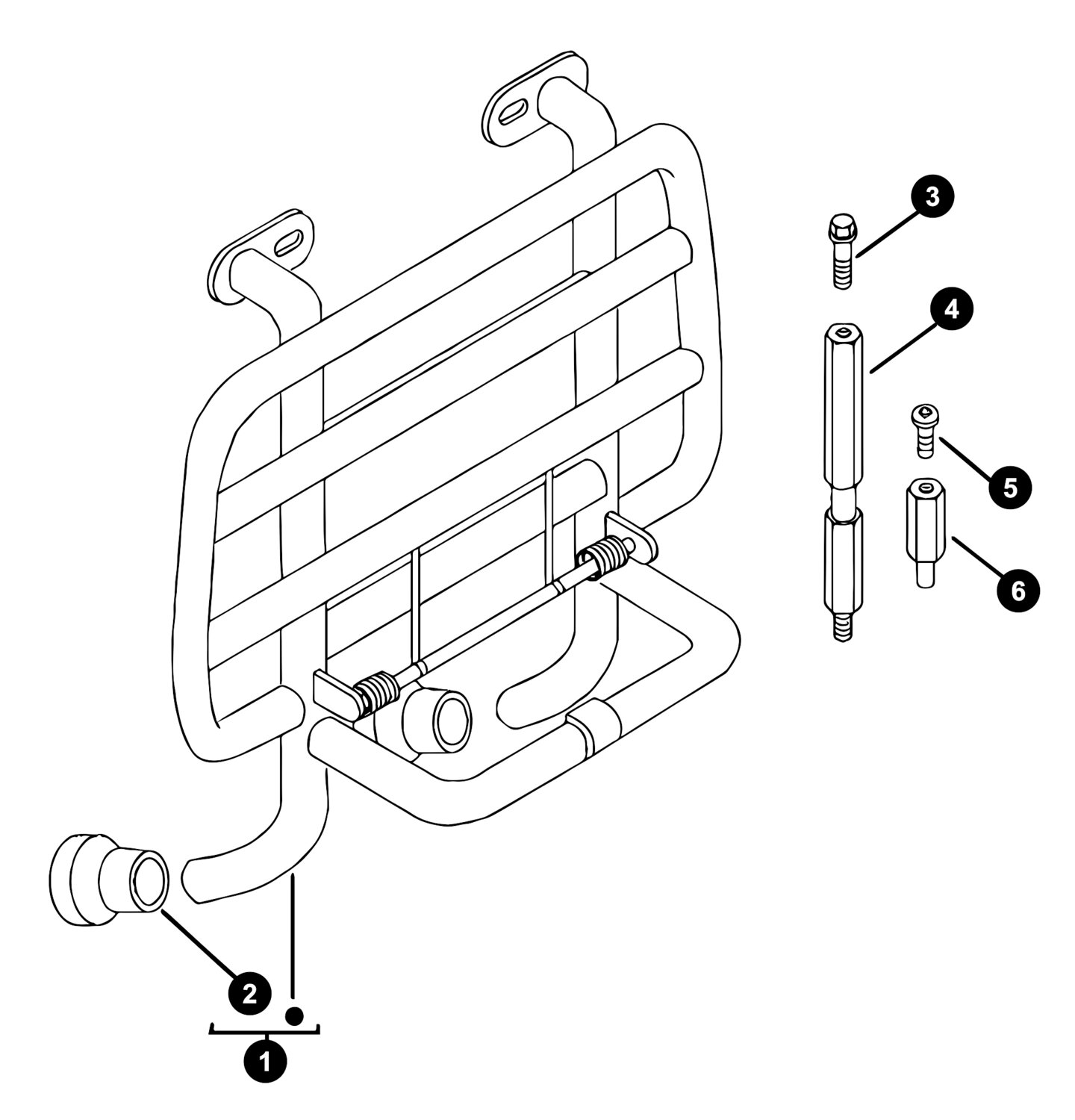 Image of Vespa LX 50 Ersatzteile Gepäckträger vorne