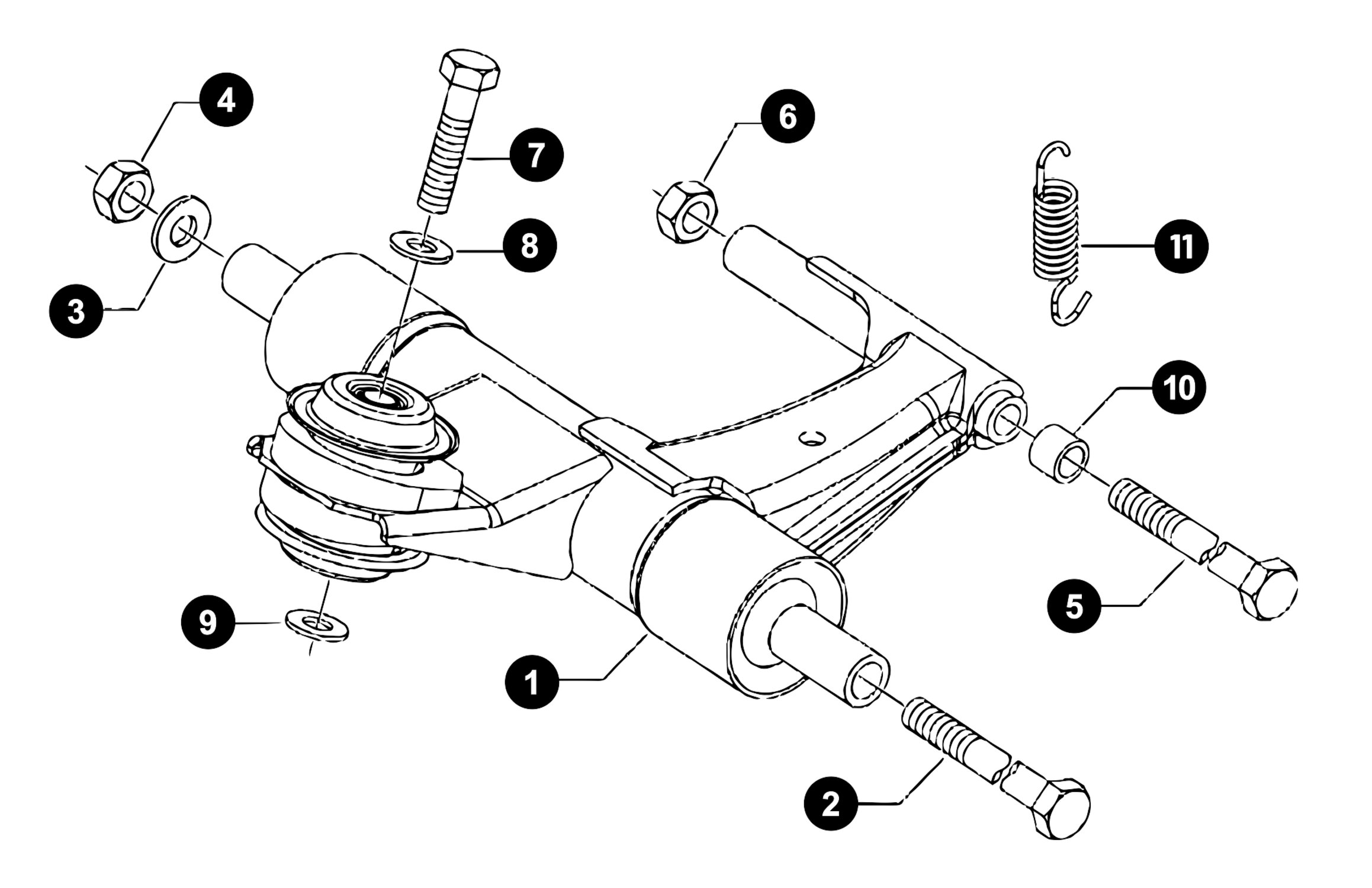 Image of Vespa LX 50 Ersatzteile Motoraufhängung 2-Takt