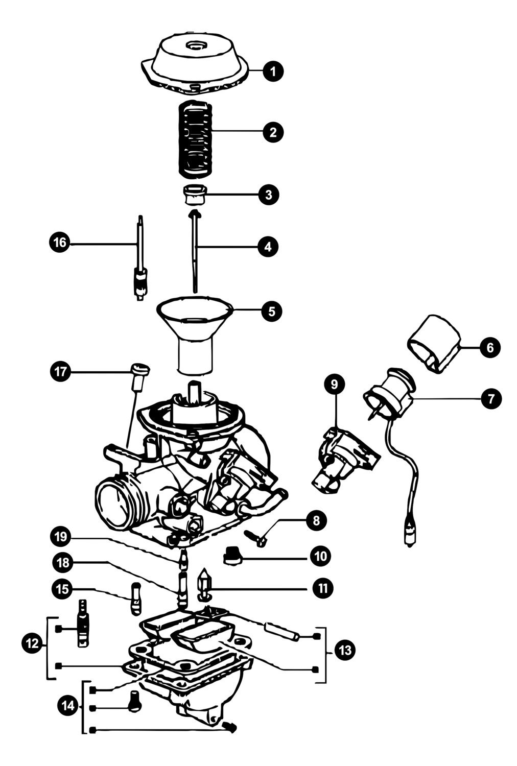 Image of Vespa LX 50 Ersatzteile Vergaserteile 4-Takt