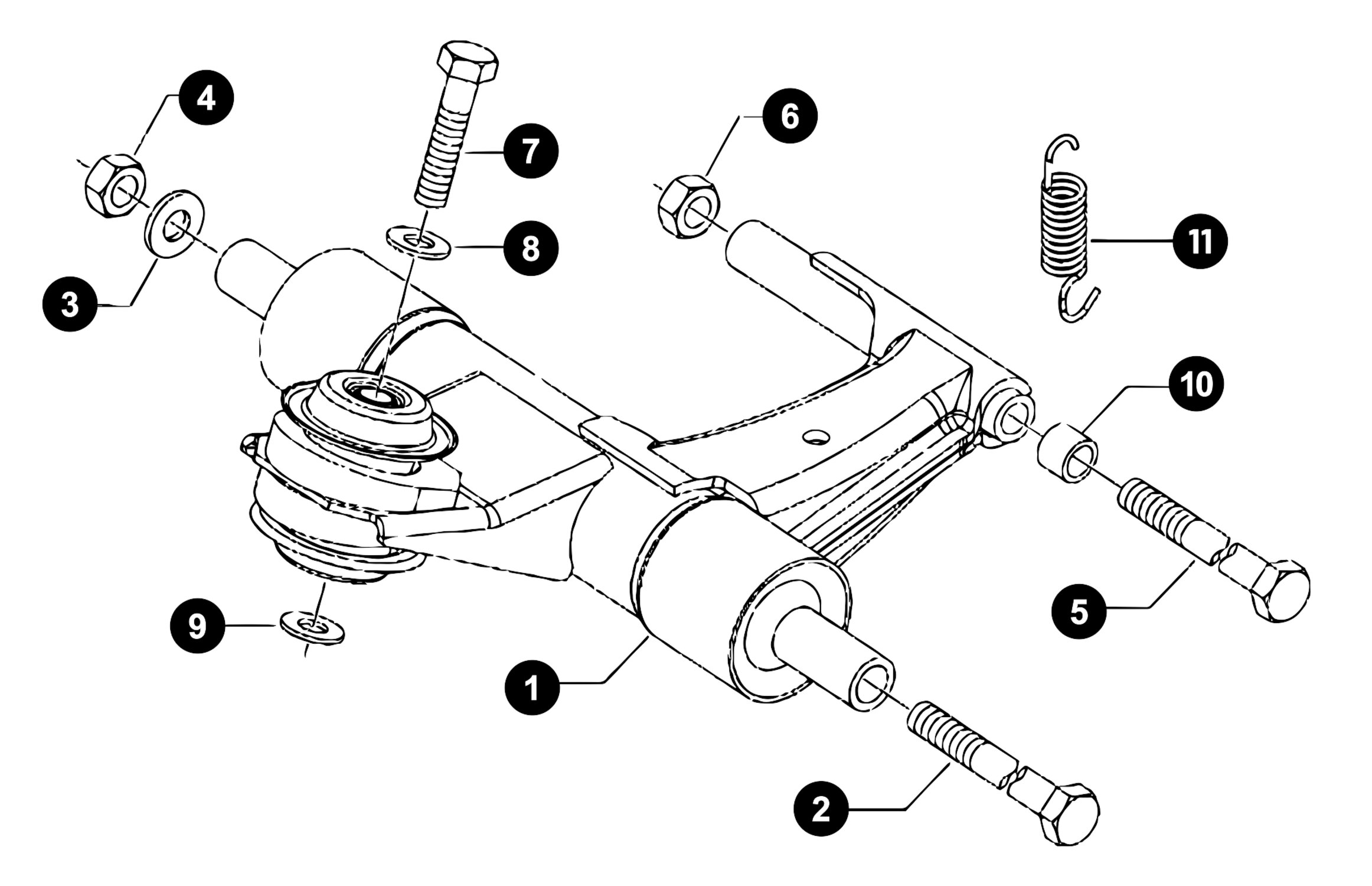 Image of Vespa Primavera 50 Ersatzteile Motoraufhängung 4-Takt