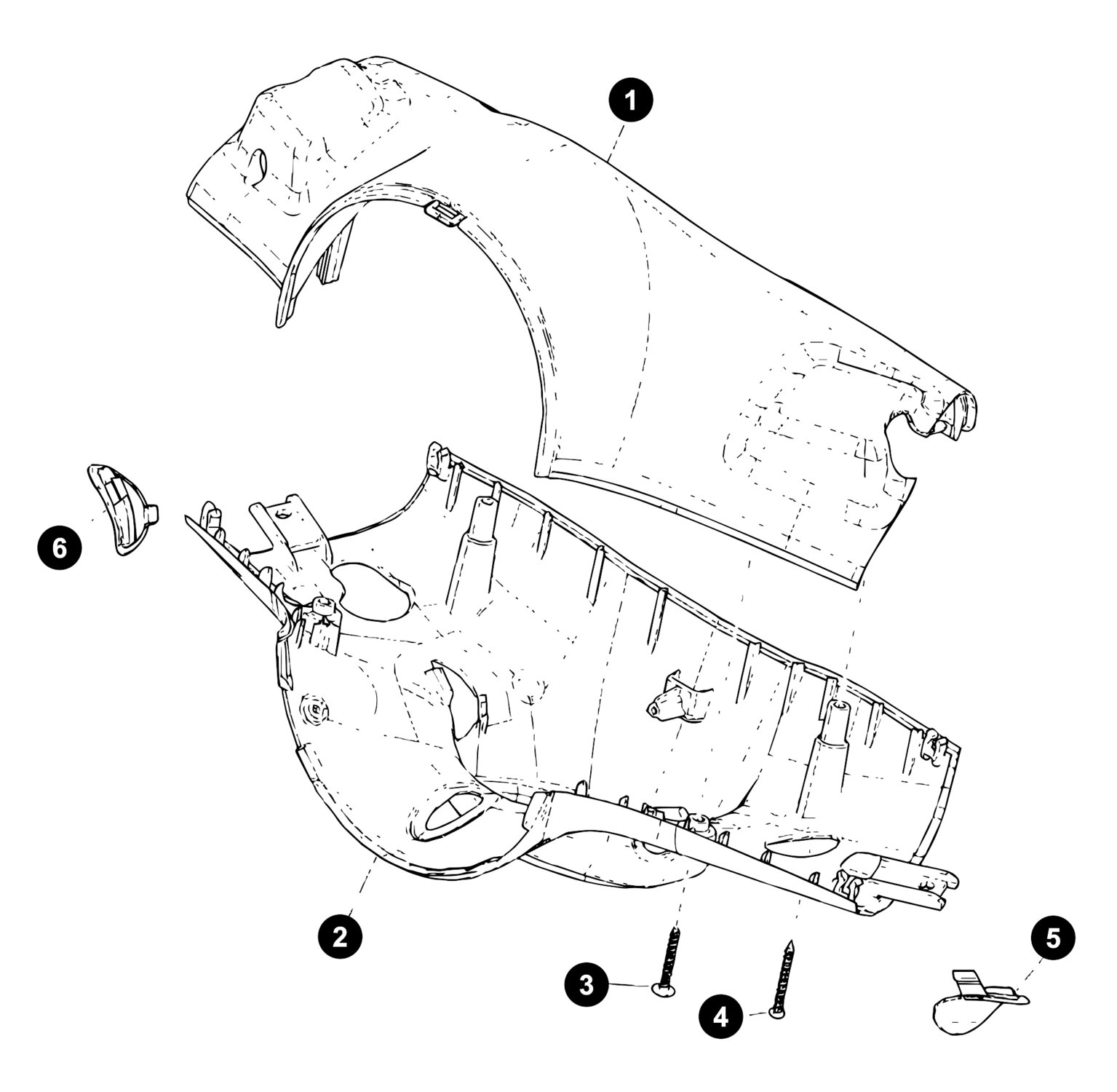 Image of Vespa Primavera 50 Ersatzteile Lenkerverkleidung