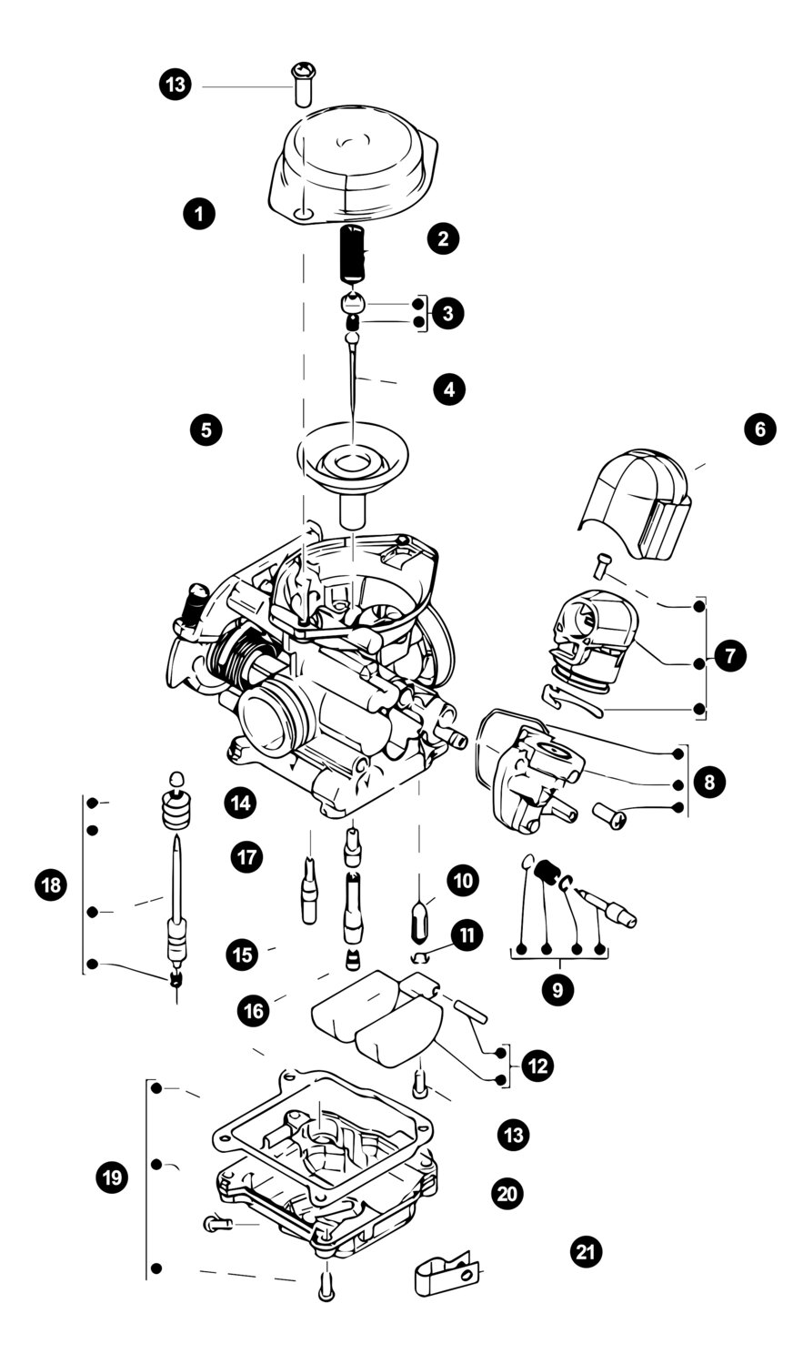 Image of Vespa Primavera 50 Ersatzteile Vergaserteile 4-Takt