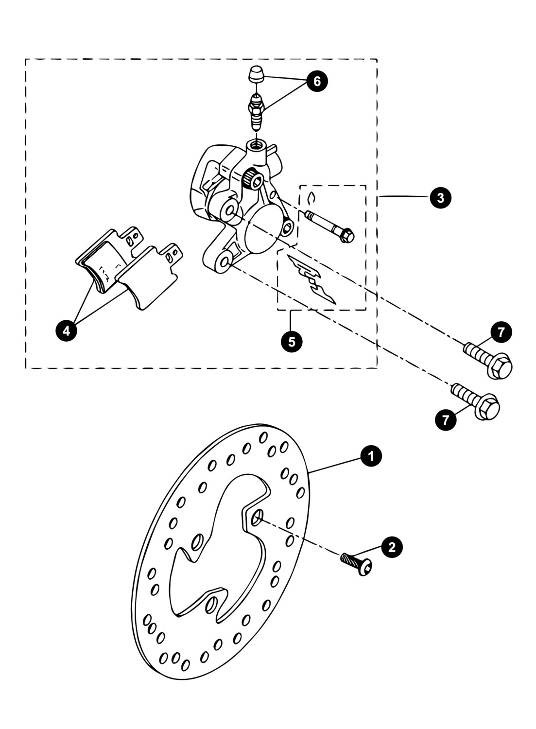 Image of Yamaha Aerox ab '13 Ersatzteile Vorderbremse