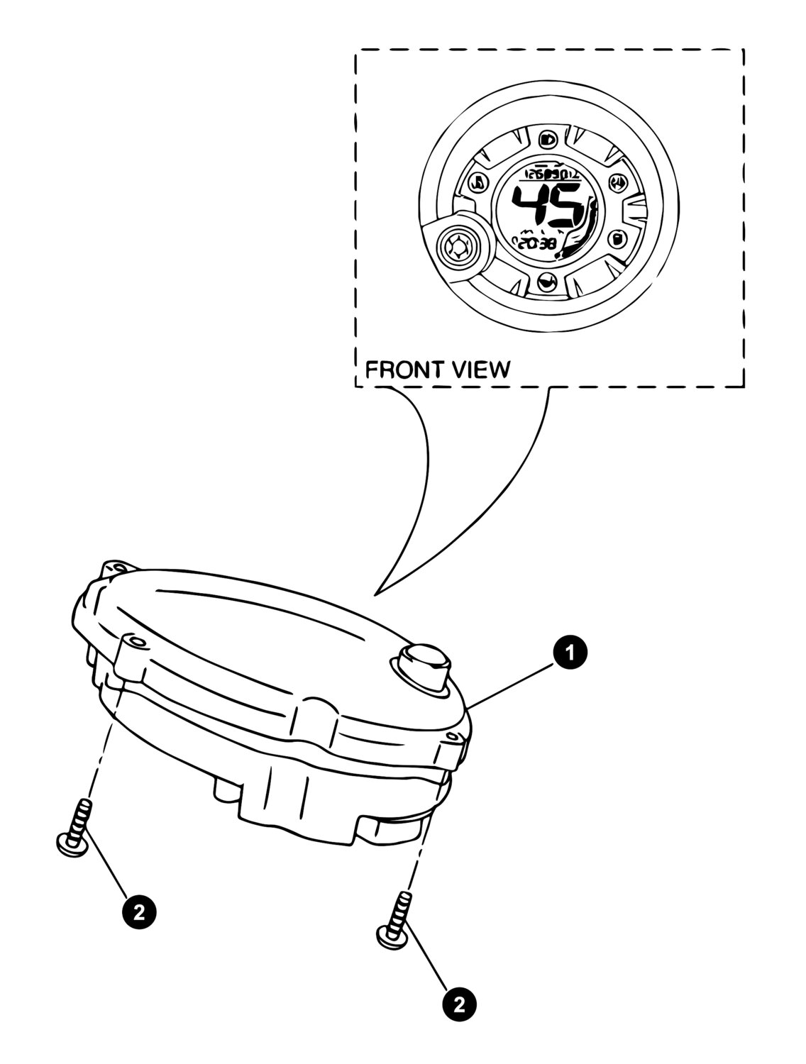 Image of Yamaha Aerox ab '13 Ersatzteile Tacho