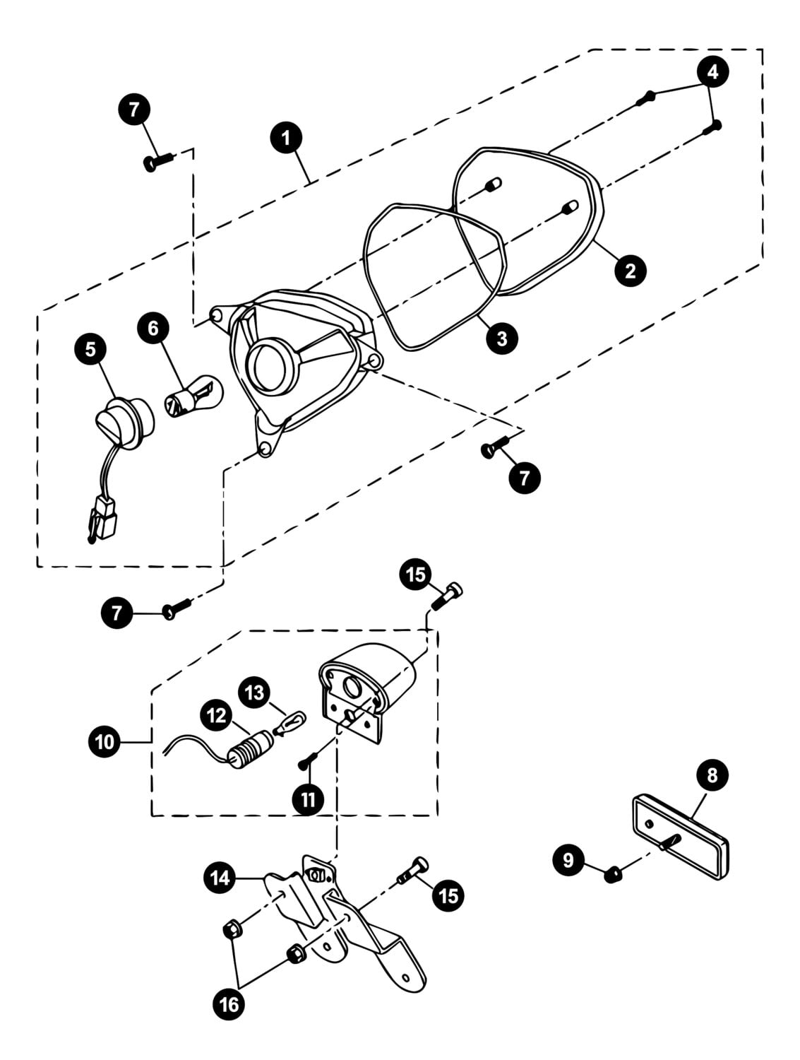Image of Yamaha Aerox ab '13 Ersatzteile Rücklicht
