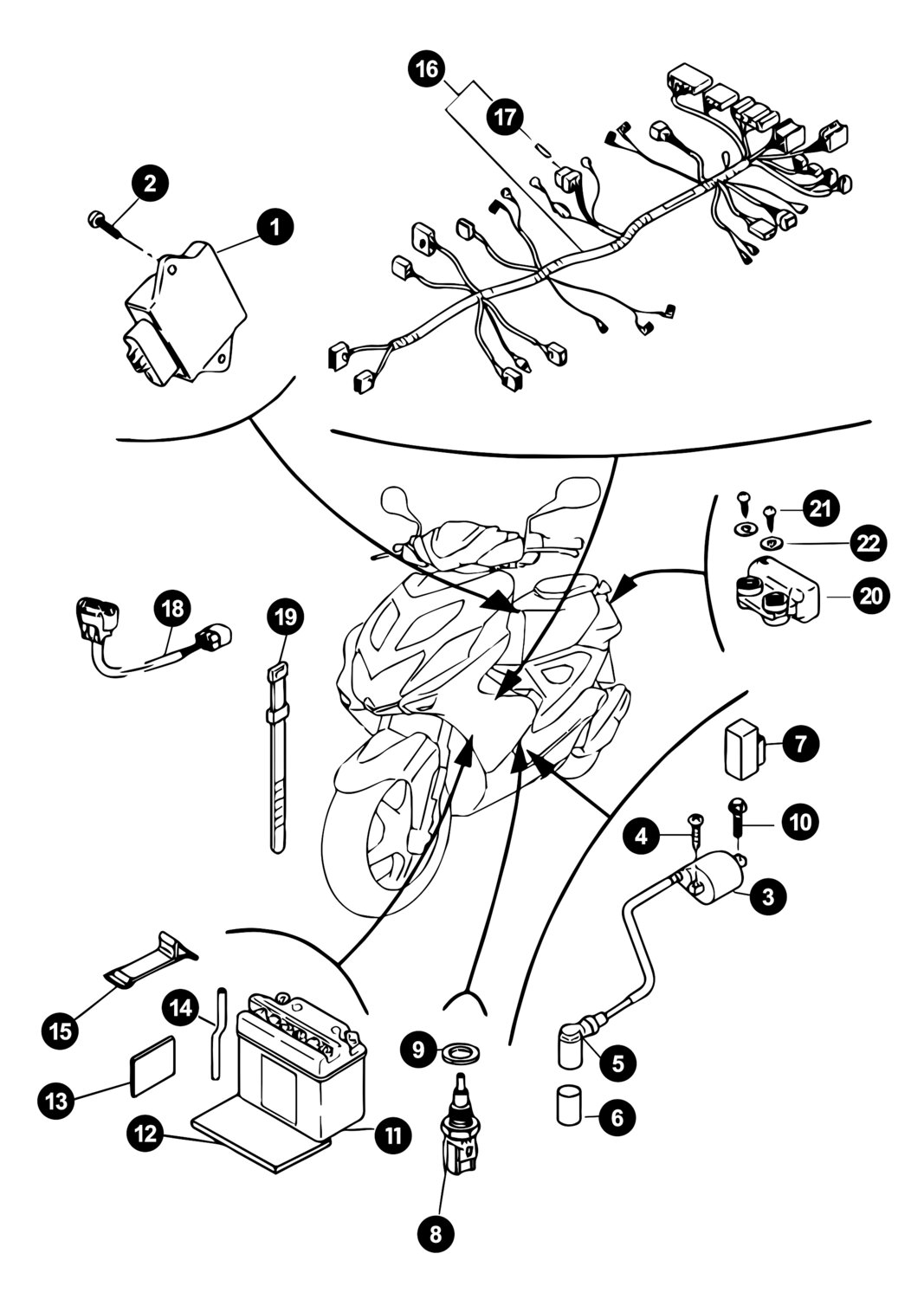 Image of Yamaha Aerox ab '13 Ersatzteile Elektrik 4-Takt 2