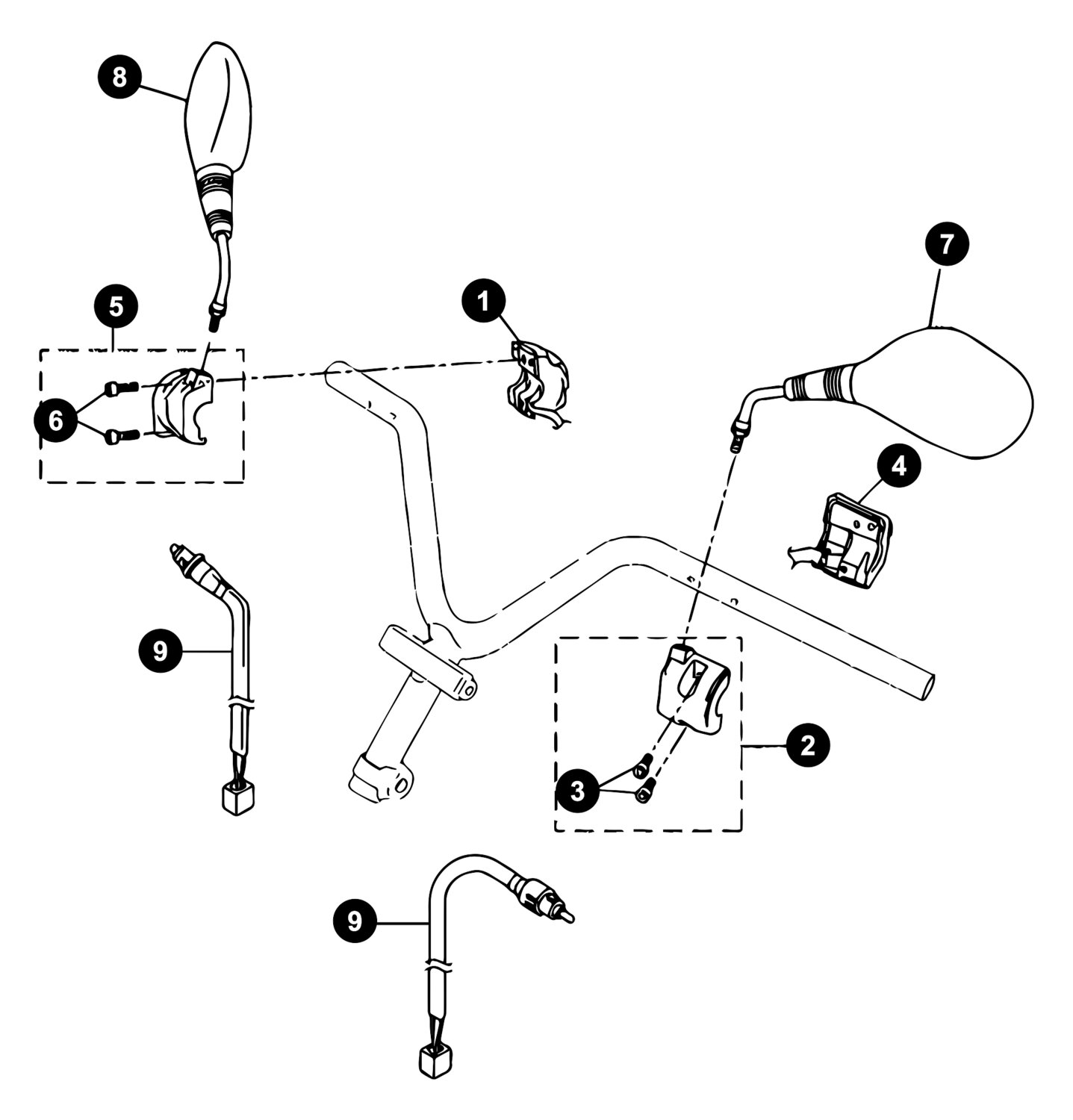 Image of Yamaha Aerox ab '13 Ersatzteile Spiegel