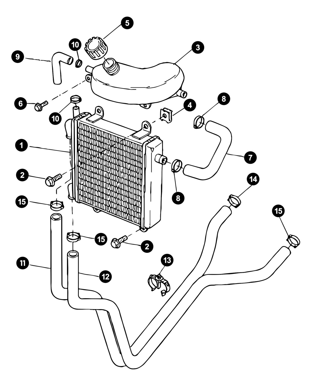 Image of Yamaha Aerox bis '13 Ersatzteile Kühlsystem