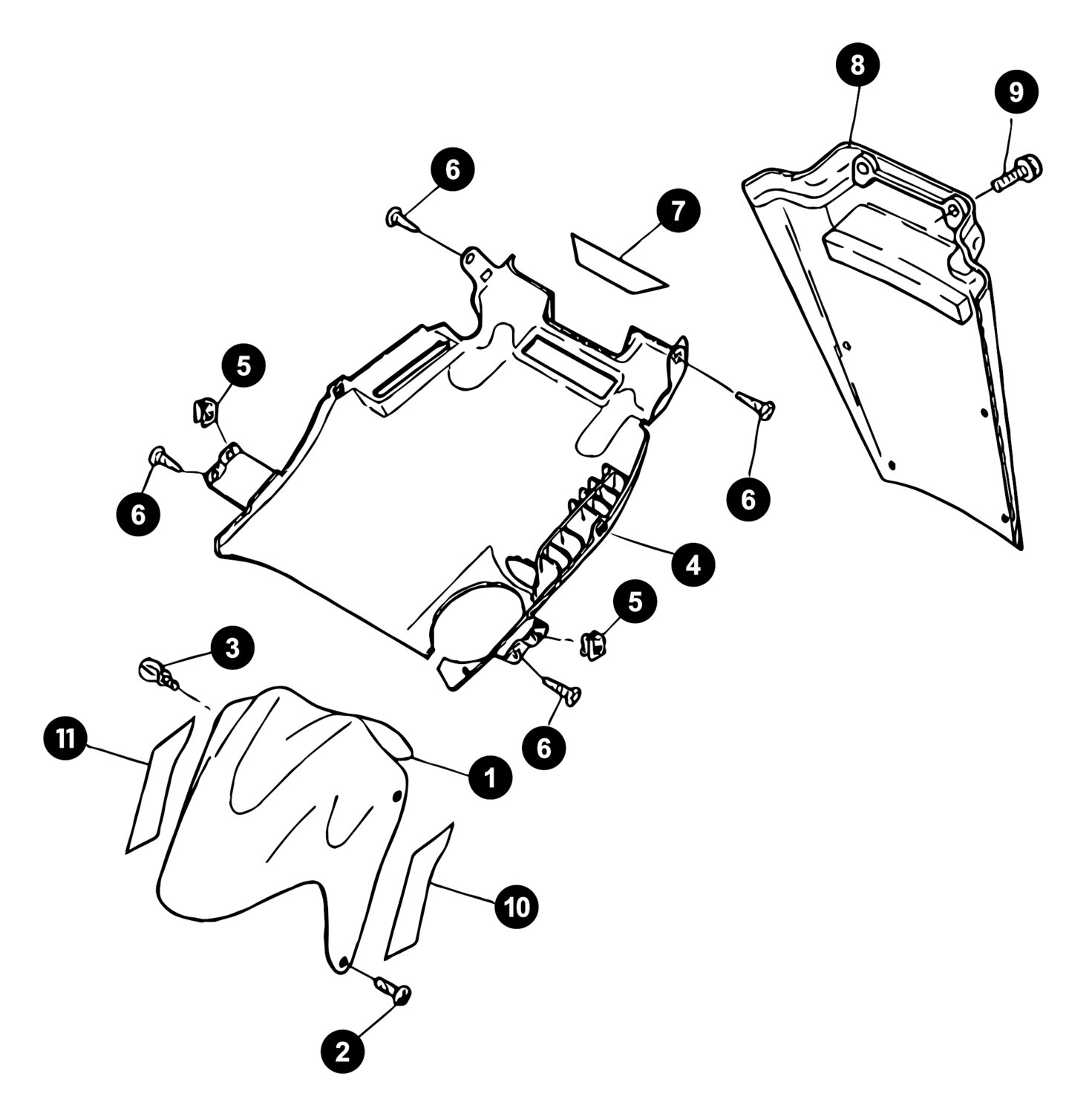 Image of Yamaha Aerox bis '13 Ersatzteile Schutzblech
