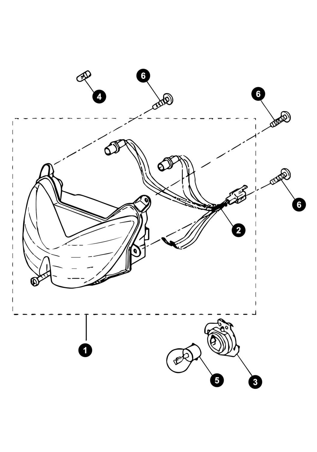 Image of Yamaha Aerox bis '13 Ersatzteile Scheinwerfer