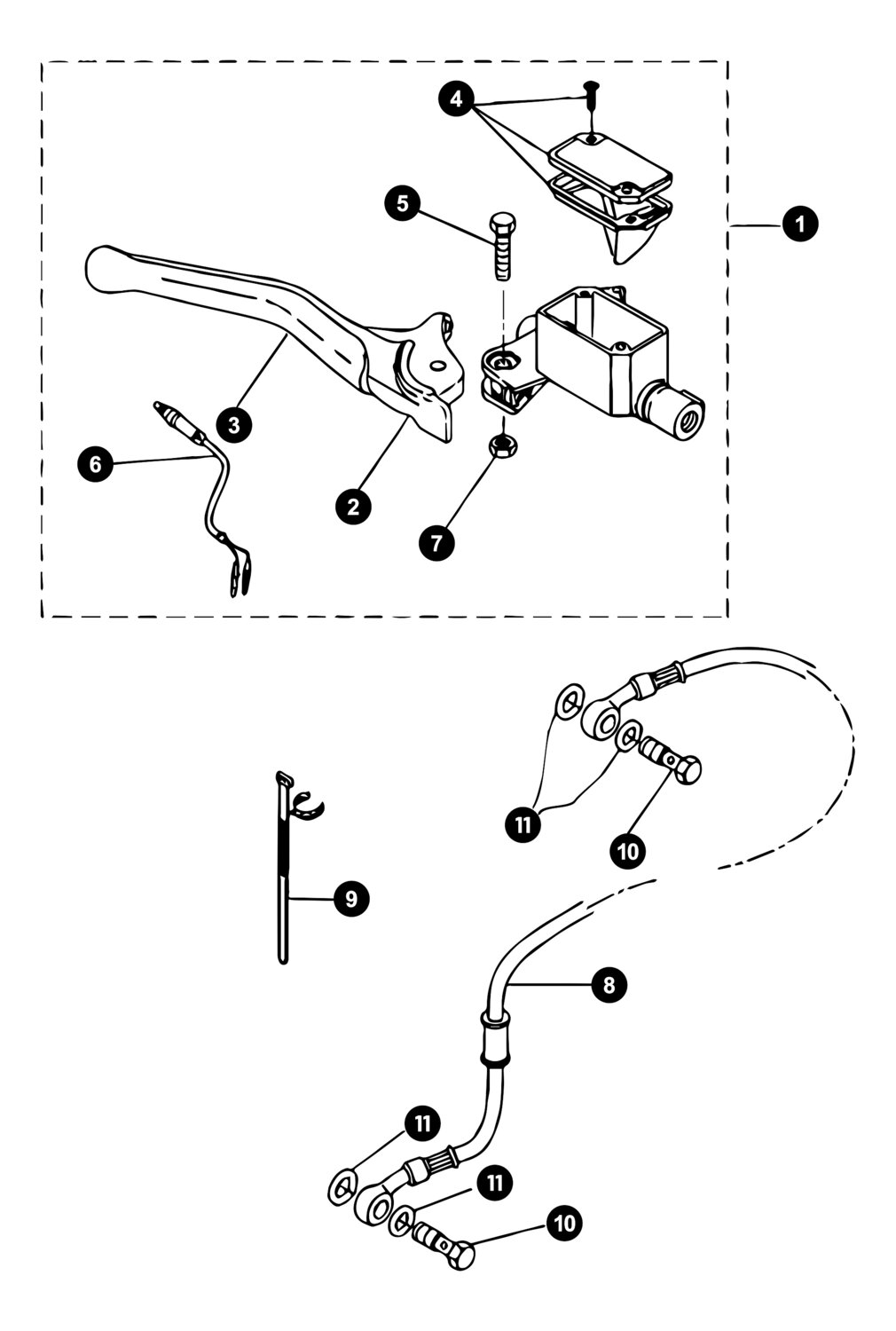 Image of Yamaha Aerox bis '13 Ersatzteile Bremspumpe vorne